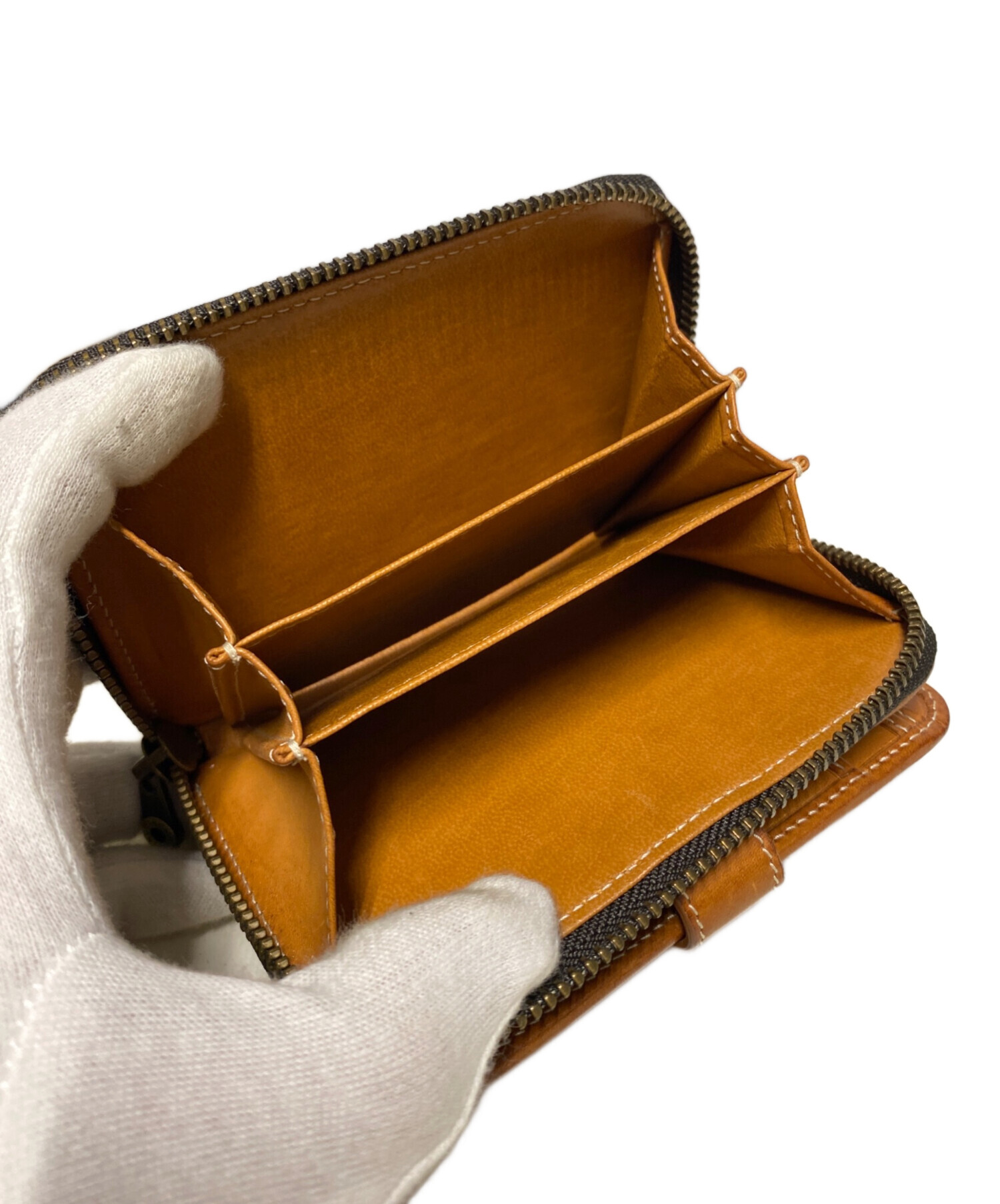 中古・古着通販】HUNTING WORLD (ハンティングワールド) レザー2つ折り