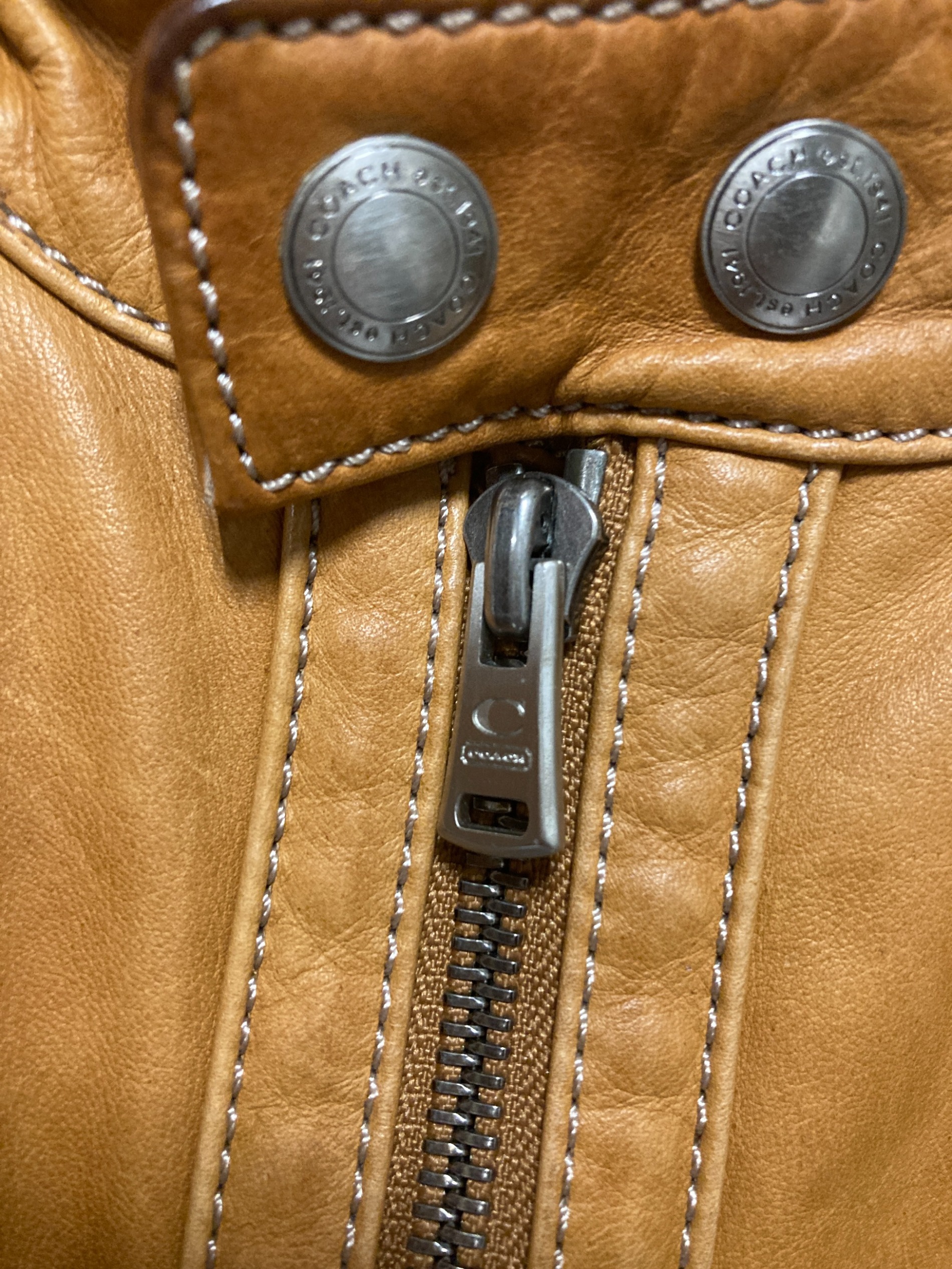 中古・古着通販】COACH (コーチ) シングルライダースジャケット