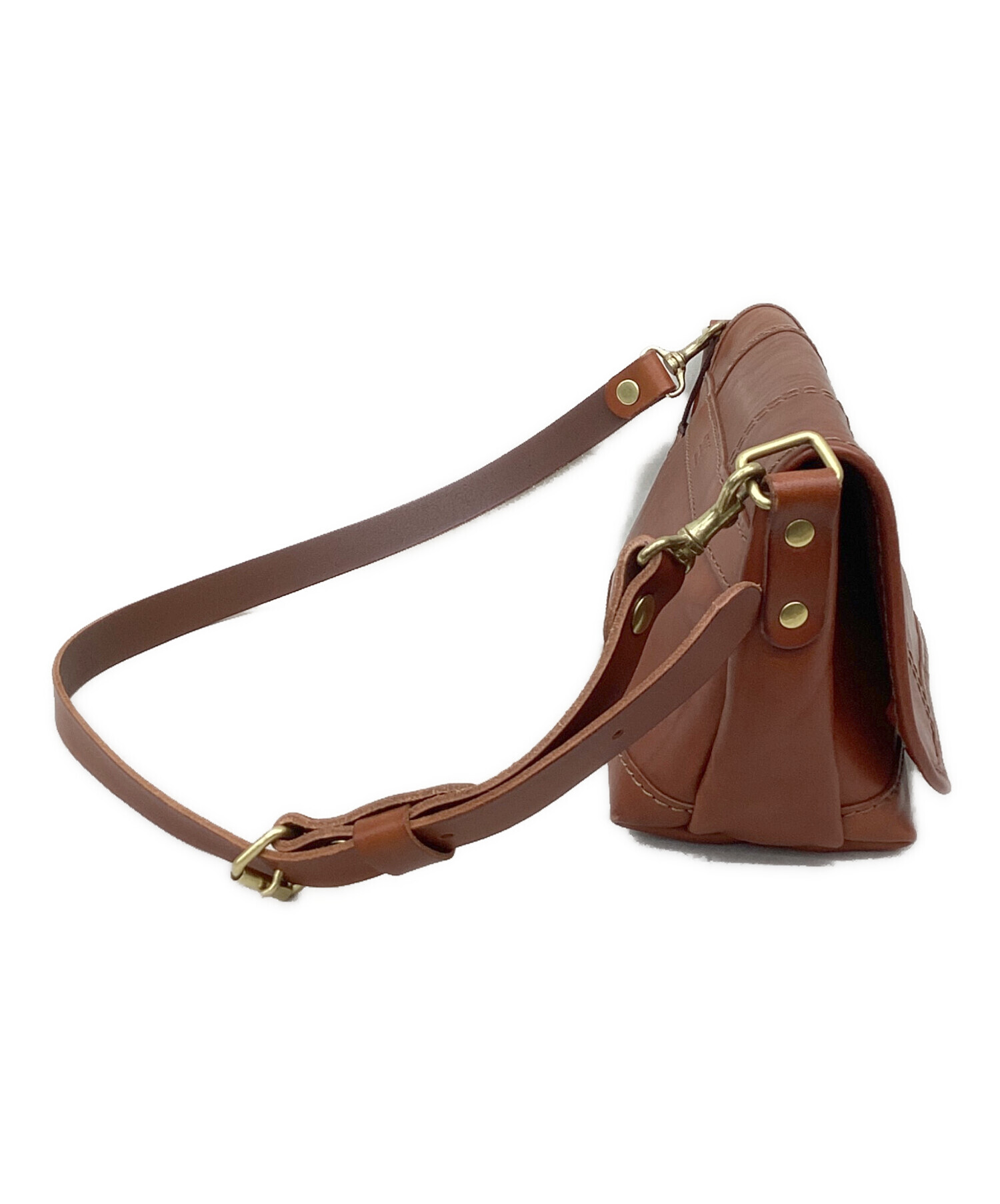 中古・古着通販】Herz (ヘルツ) メッセンジャーバッグ ブラウン