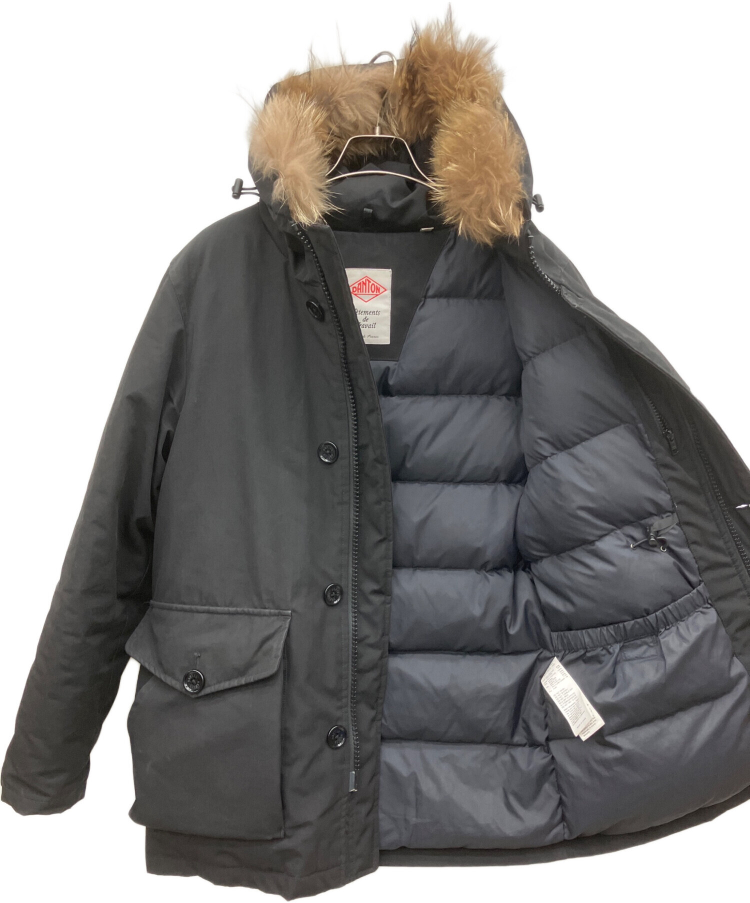 中古・古着通販】DANTON (ダントン) ダウンジャケット ブラック サイズ