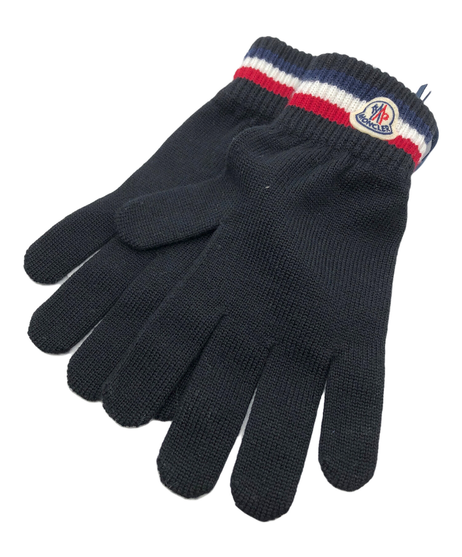 中古・古着通販】MONCLER (モンクレール) 手袋 ブラック サイズ:M 未