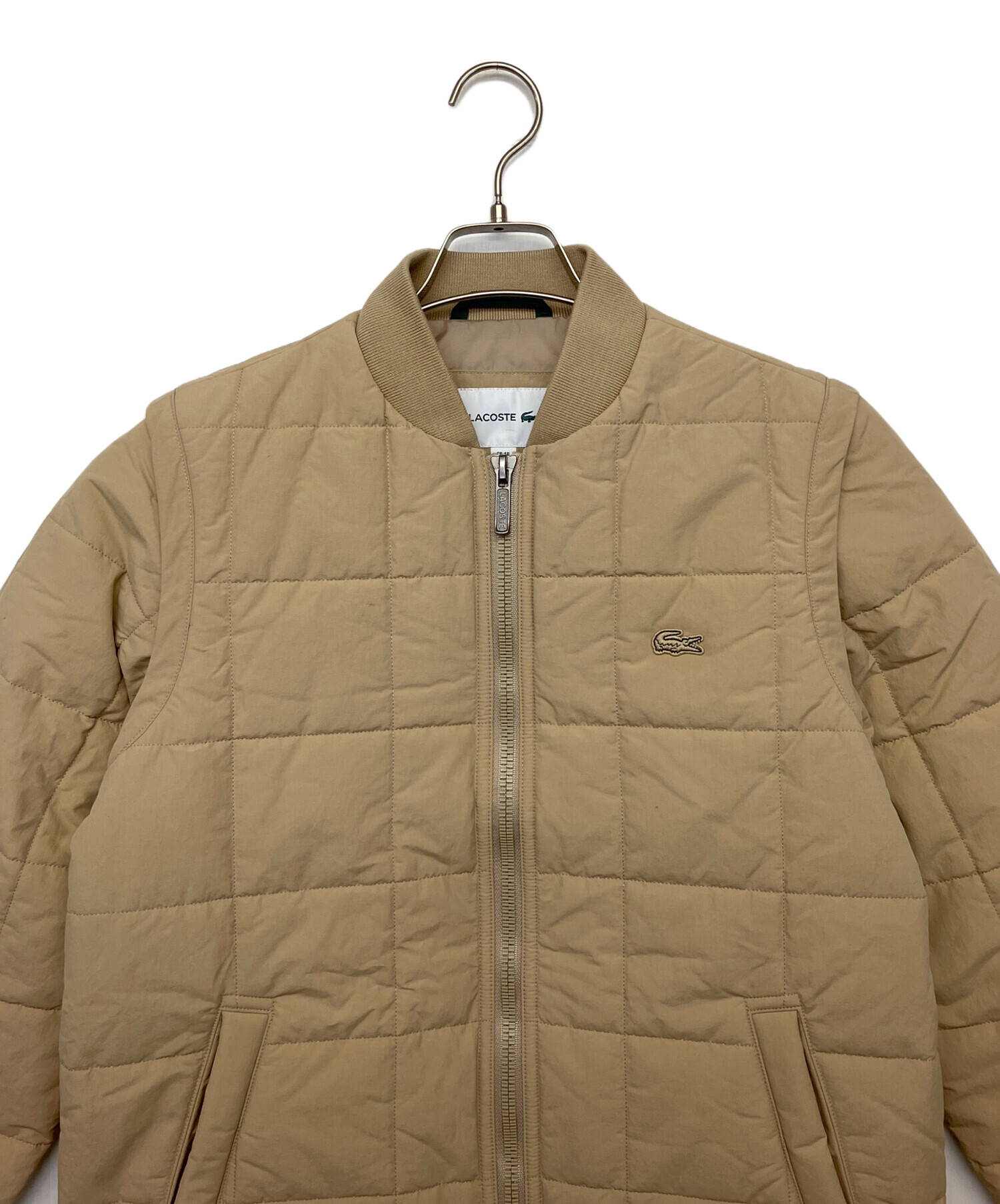 中古・古着通販】LACOSTE (ラコステ) キルティングジャケット ベージュ