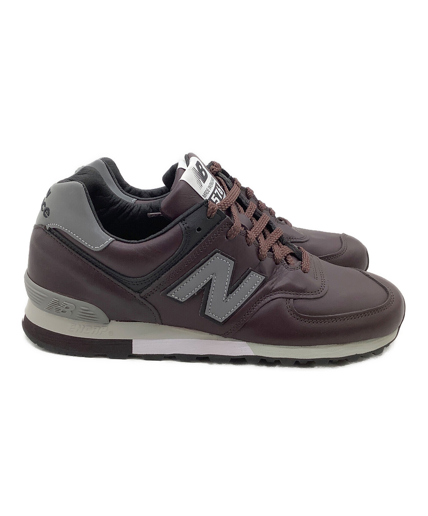 中古・古着通販】NEW BALANCE (ニューバランス) レザースニーカー NEW