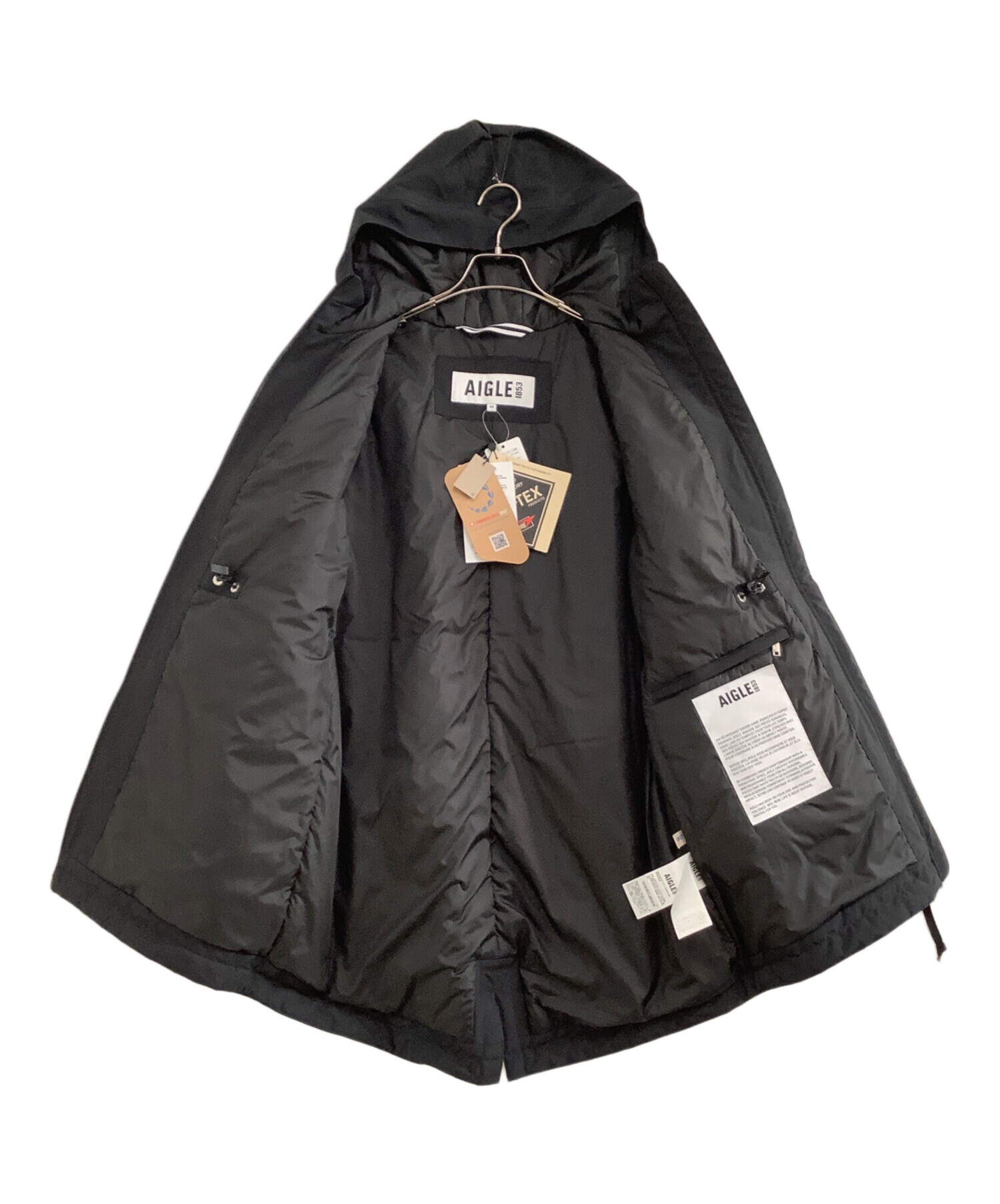 中古・古着通販】AIGLE (エーグル) ダウンコート GORE-TEX ブラック