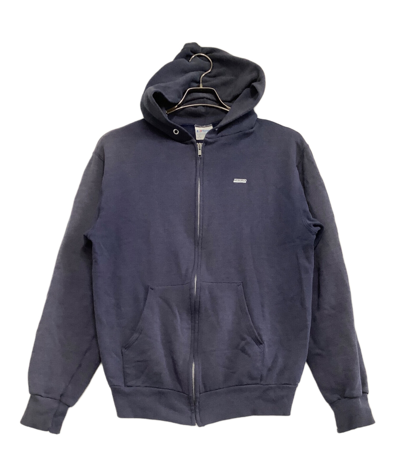 中古・古着通販】Hanes (ヘインズ) ジップパーカー ネイビー サイズ:M