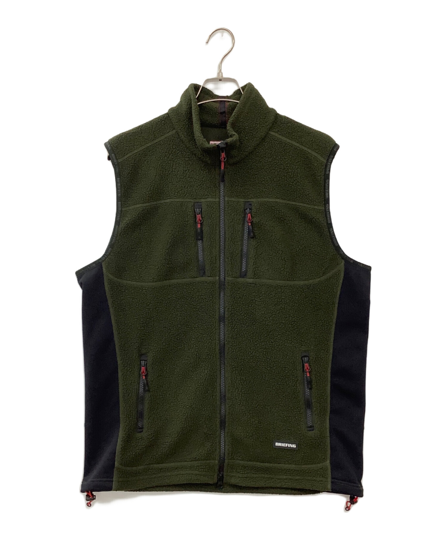 中古・古着通販】BRIEFING (ブリーフィング) フリースベスト グリーン