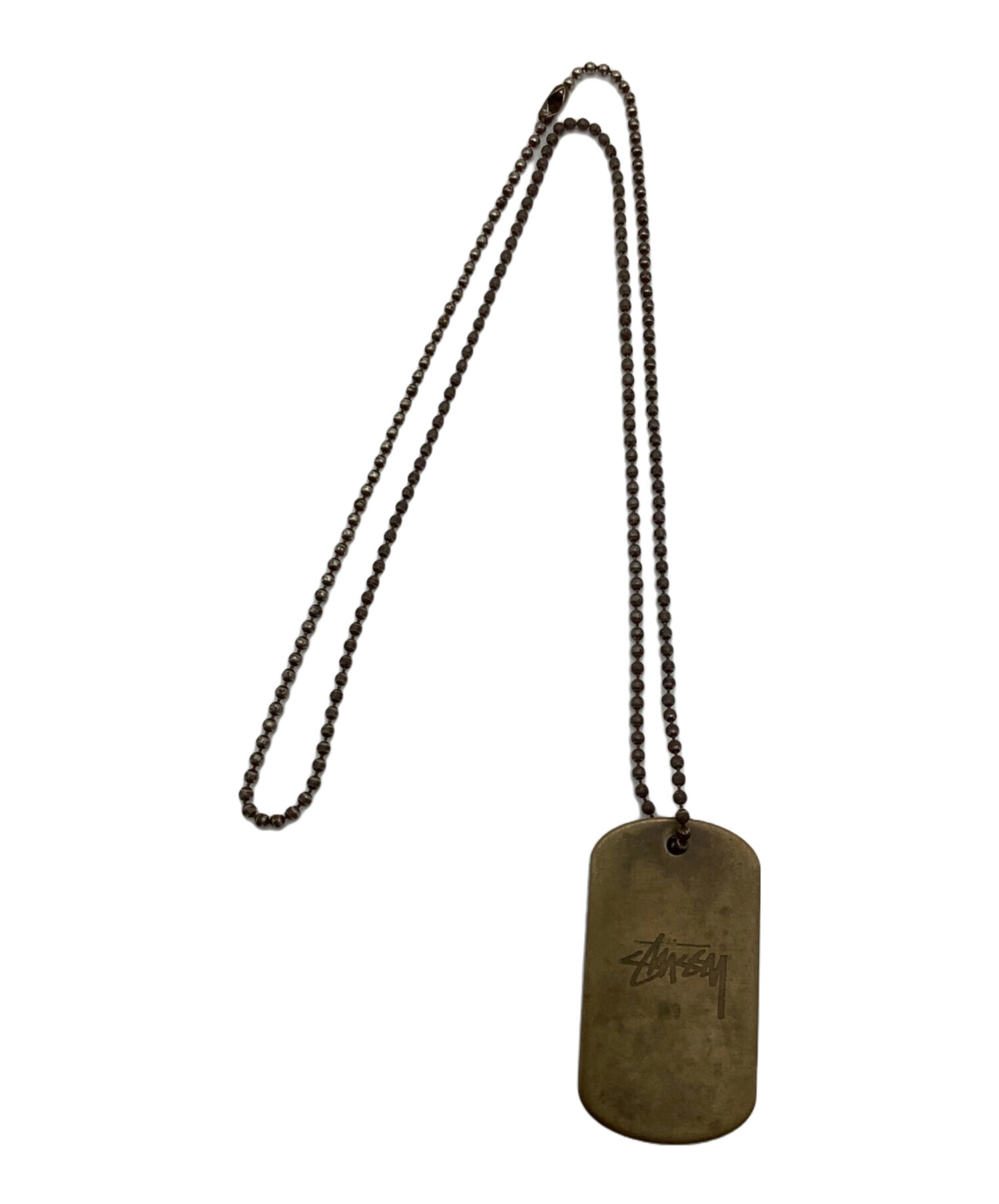 中古・古着通販】stussy (ステューシー) ドッグタグネックレス