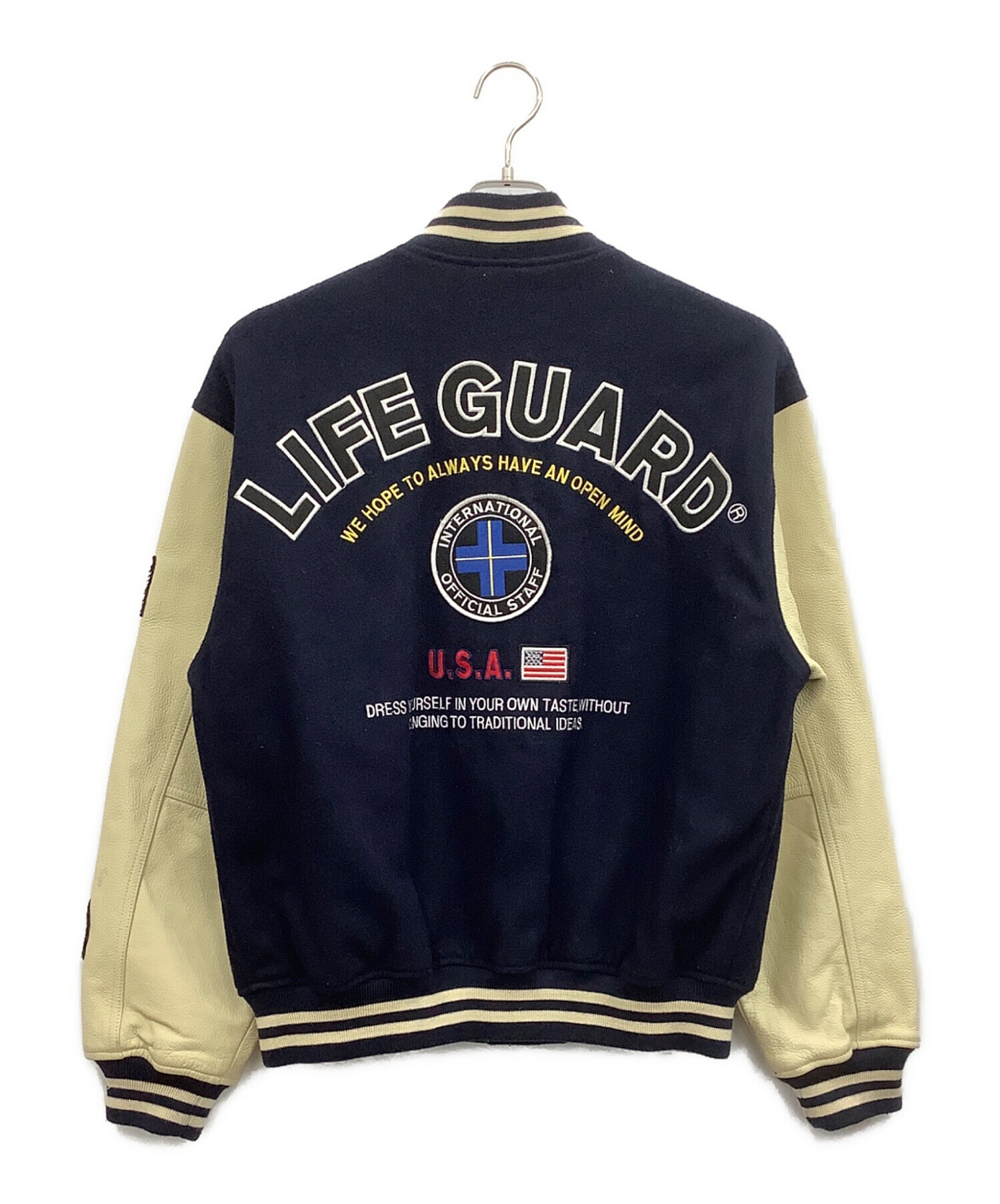 中古・古着通販】LIFE GUARD (ライフガード) スタジャン ネイビー