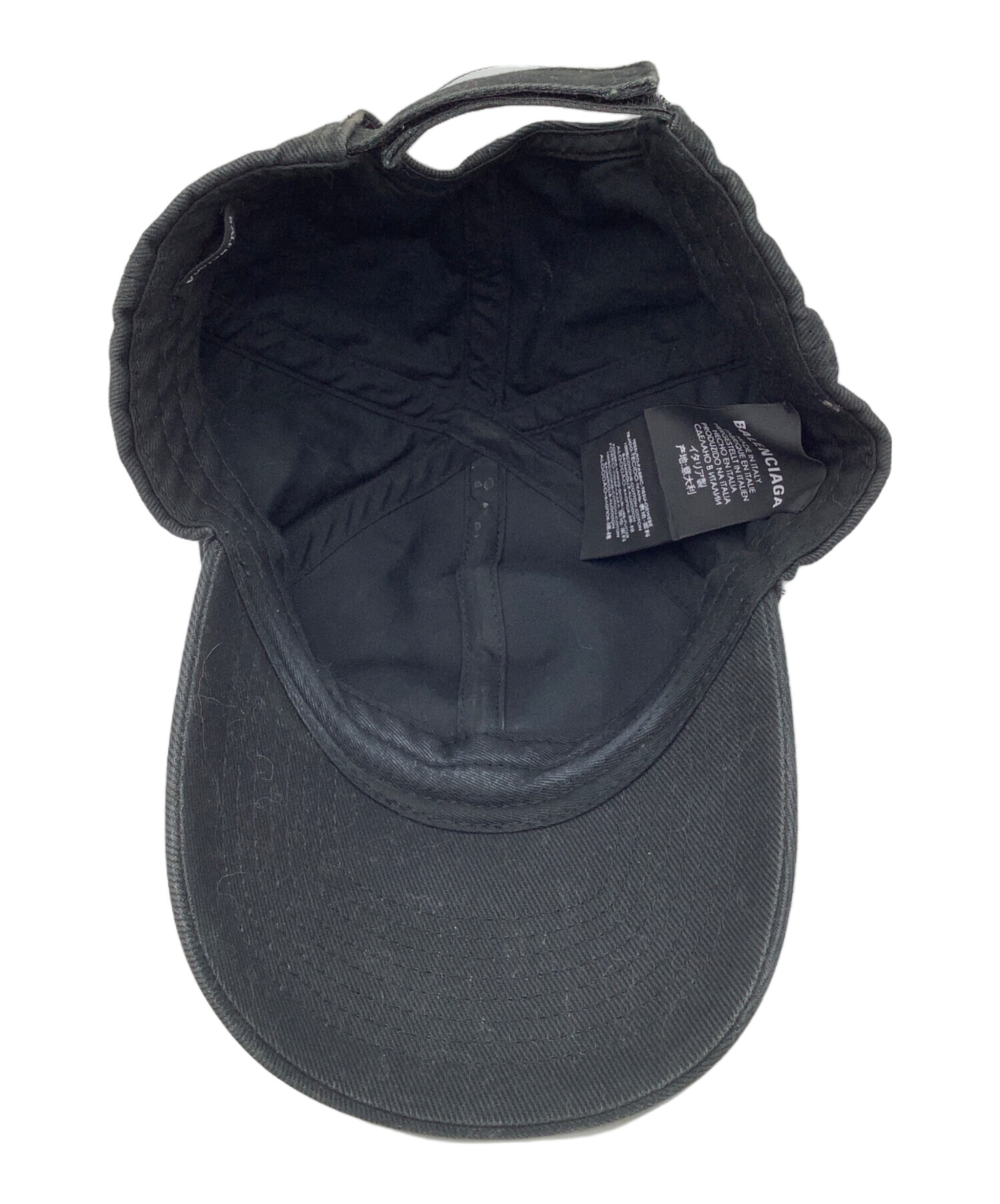 中古・古着通販】BALENCIAGA (バレンシアガ) キャップ ブラック サイズ