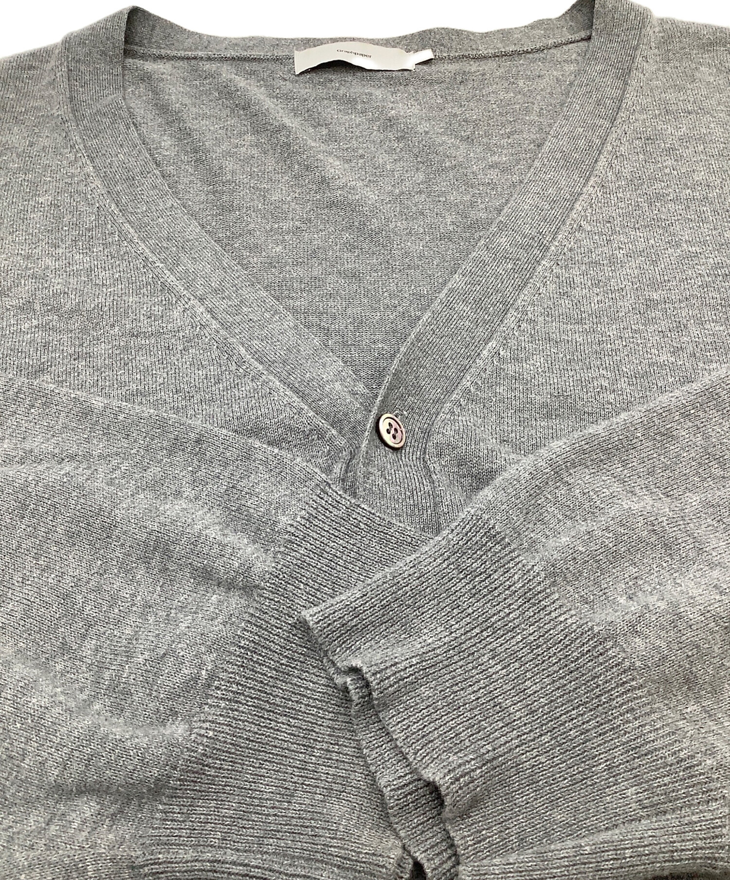 中古・古着通販】Graphpaper (グラフペーパー) Suvin Cardigan グレー