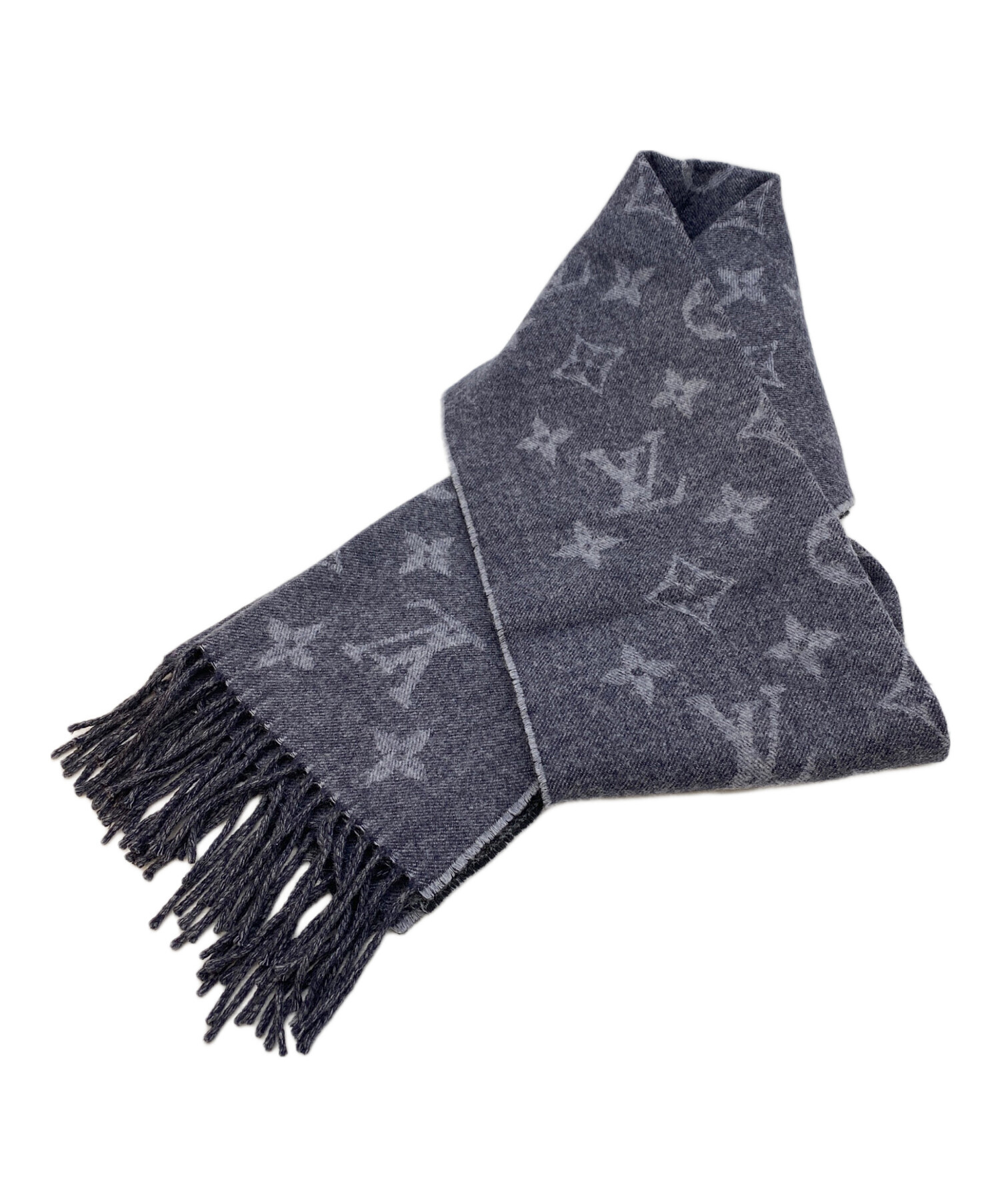 中古・古着通販】LOUIS VUITTON (ルイ ヴィトン) マフラー グレー