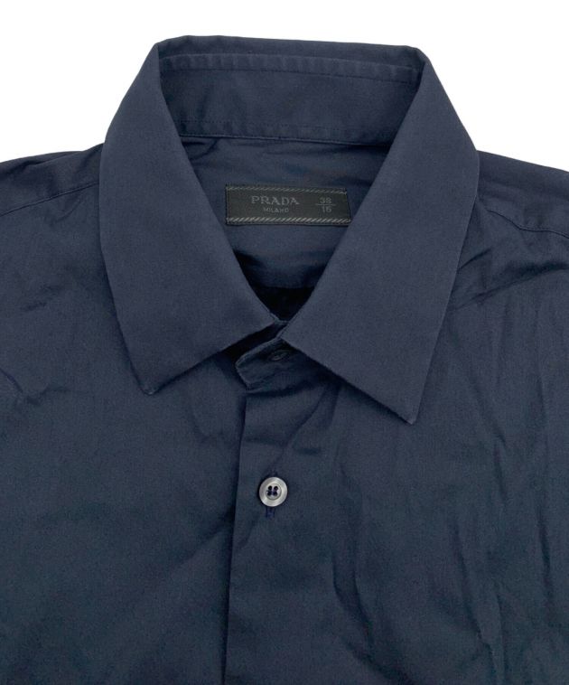 中古・古着通販】PRADA (プラダ) ドレスシャツ ネイビー サイズ:38