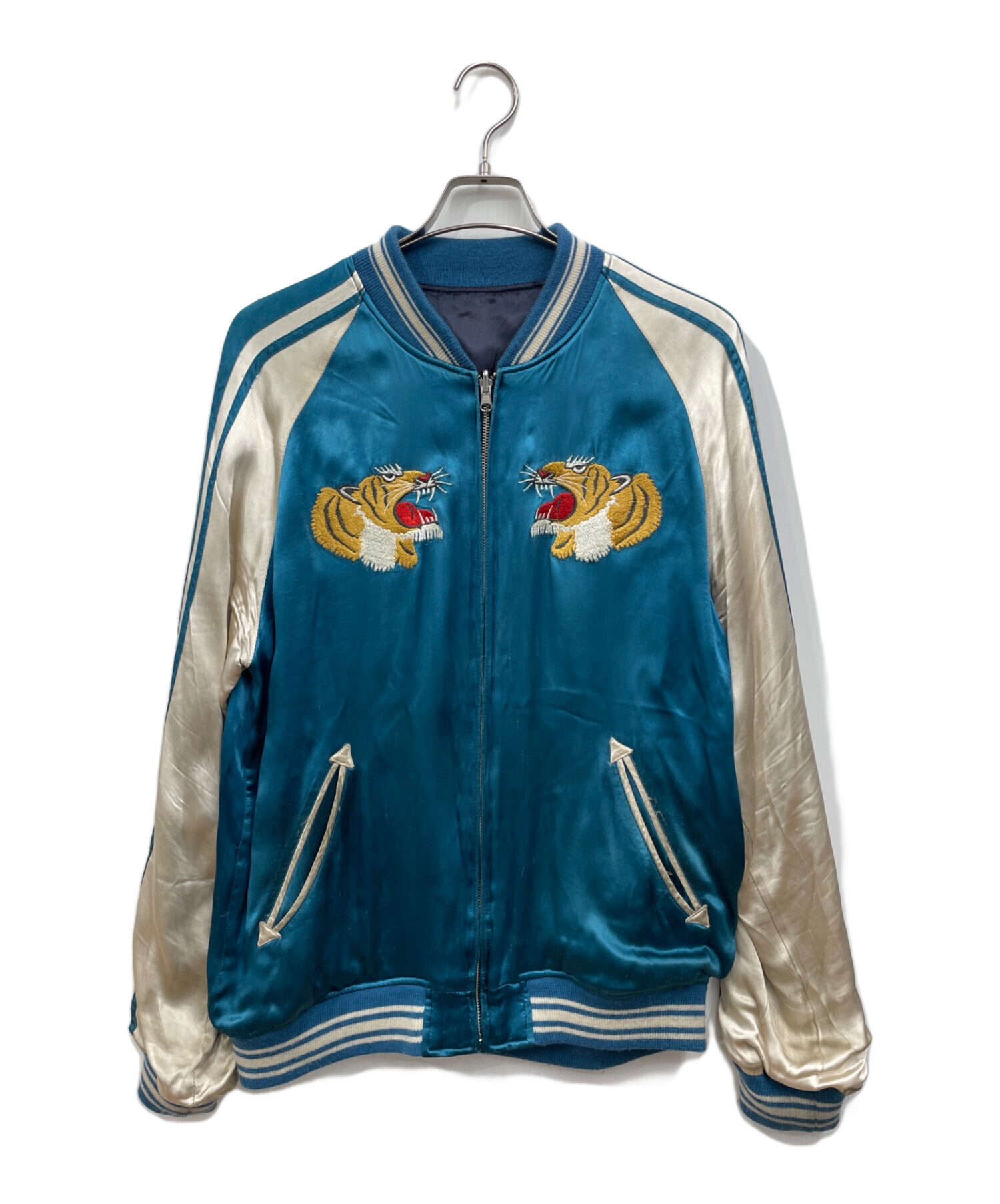 中古・古着通販】AVIREX (アヴィレックス) スカジャン ブルー×ホワイト