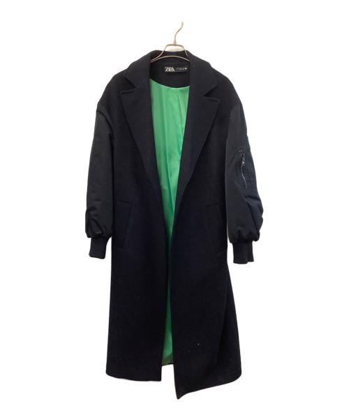 中古・古着通販】ZARA (ザラ) マッチングボンバーコート ネイビー