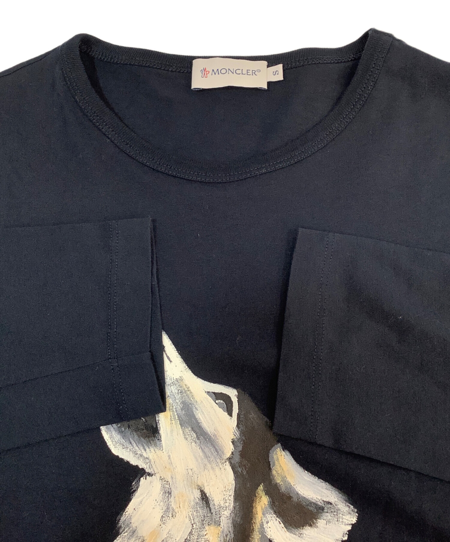 中古・古着通販】MONCLER (モンクレール) 長袖カットソー ネイビー