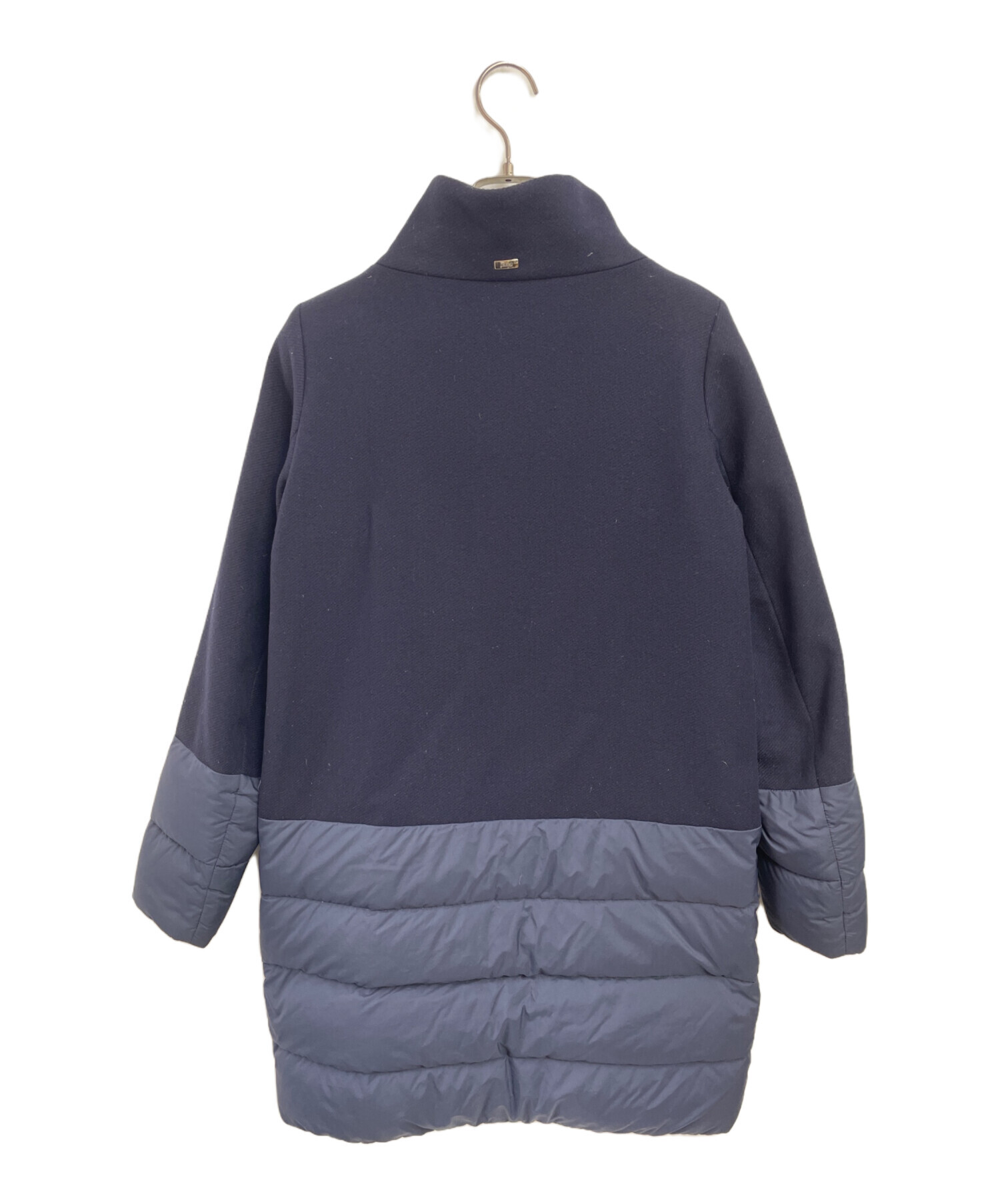 中古・古着通販】HERNO (ヘルノ) 異素材切替ダウンコート ネイビー