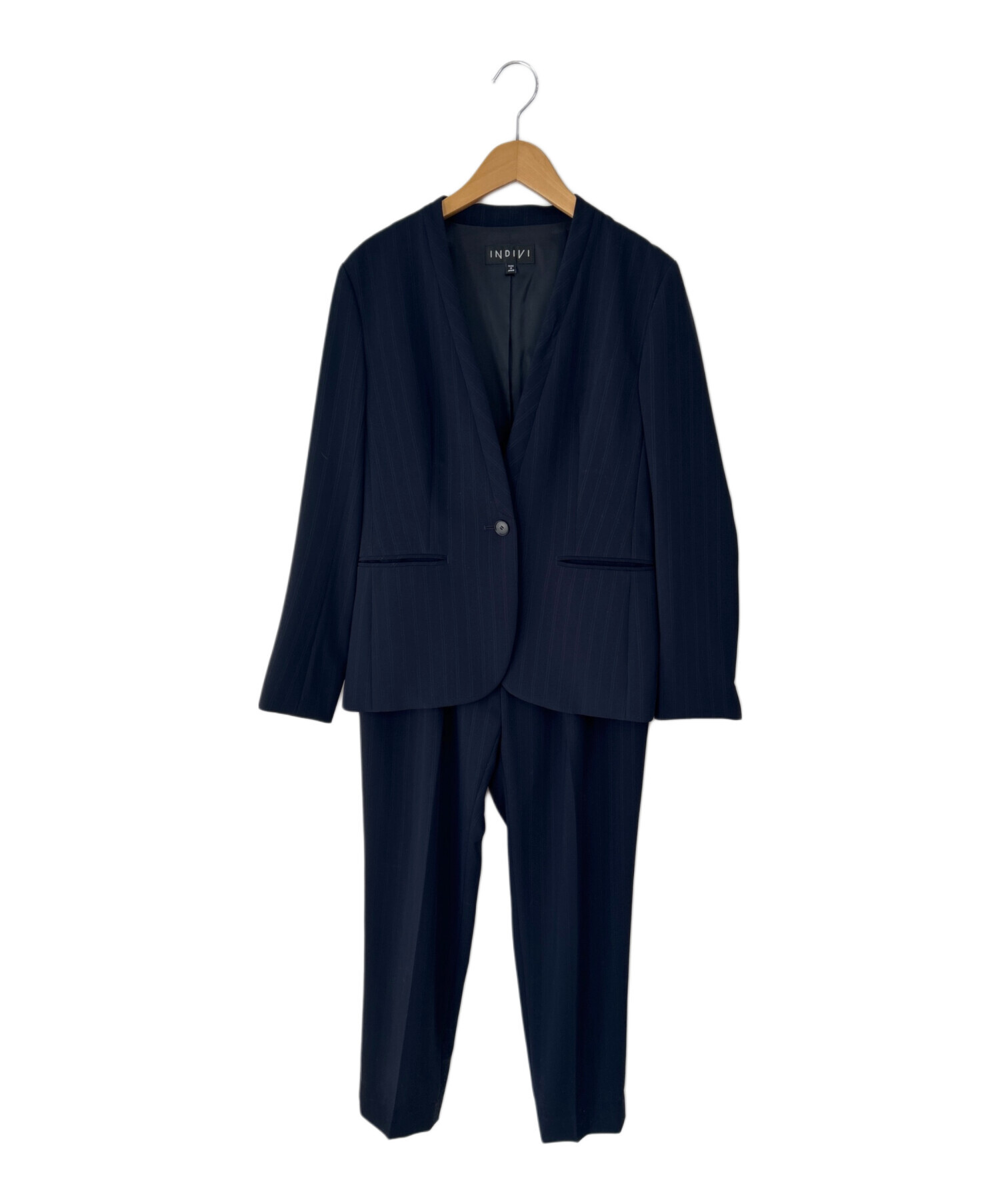 中古・古着通販】INDIVI (インディヴィ) セットアップスーツ ネイビー