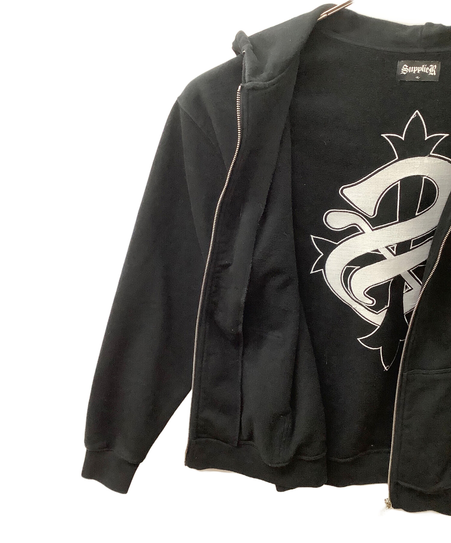 中古・古着通販】SUPPLIER (サプライヤー) ジップパーカー ブラック