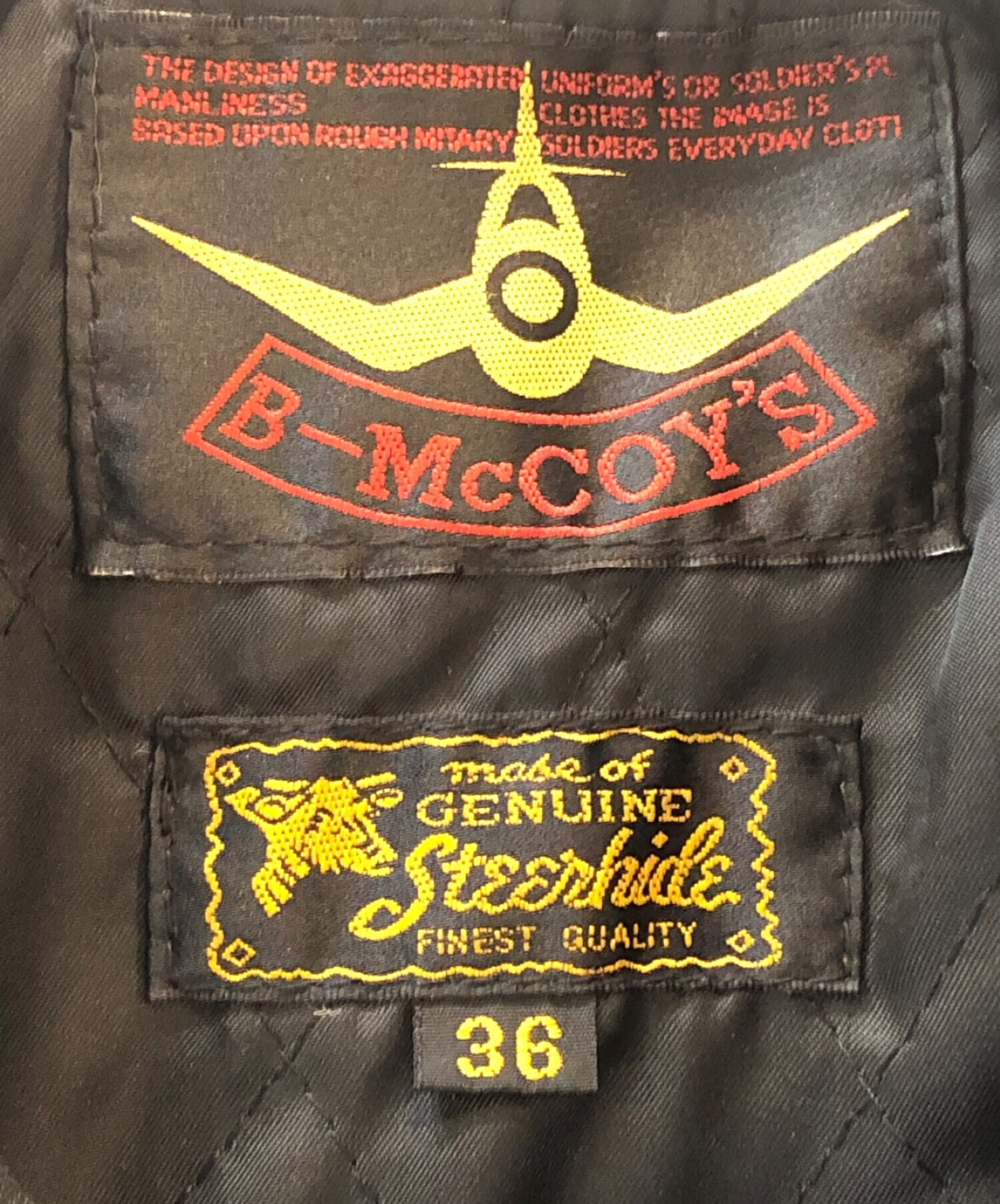 中古・古着通販】B-McCOY'S (ビーマッコイズ) ダブルレザージャケット