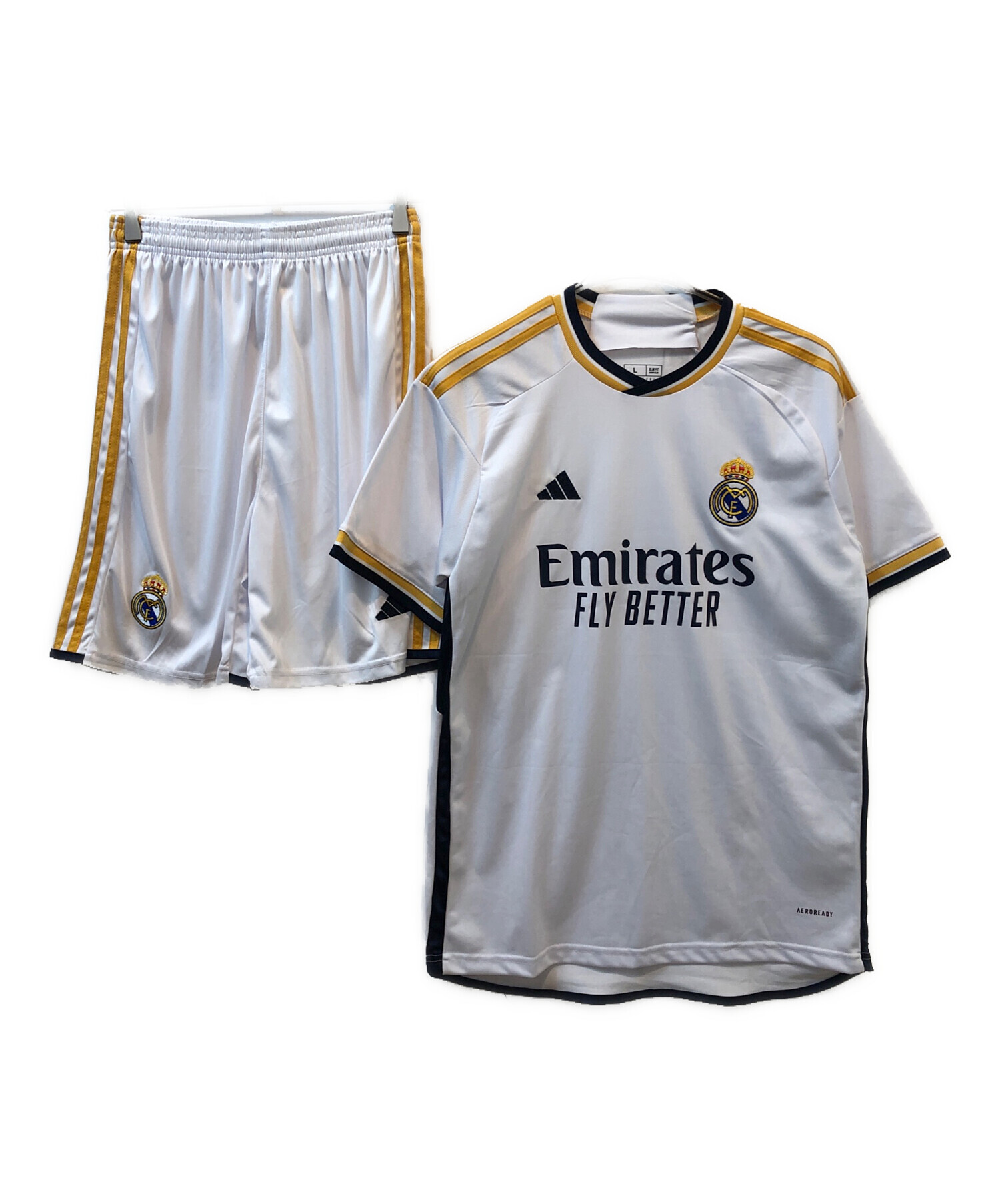 中古・古着通販】adidas (アディダス) サッカーユニフォーム上下セット