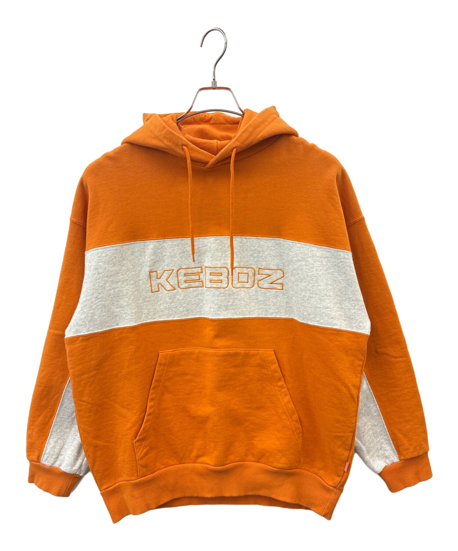 中古・古着通販】KEBOZ (ケボズ) KEBOZ プルオーバーパーカー オレンジ