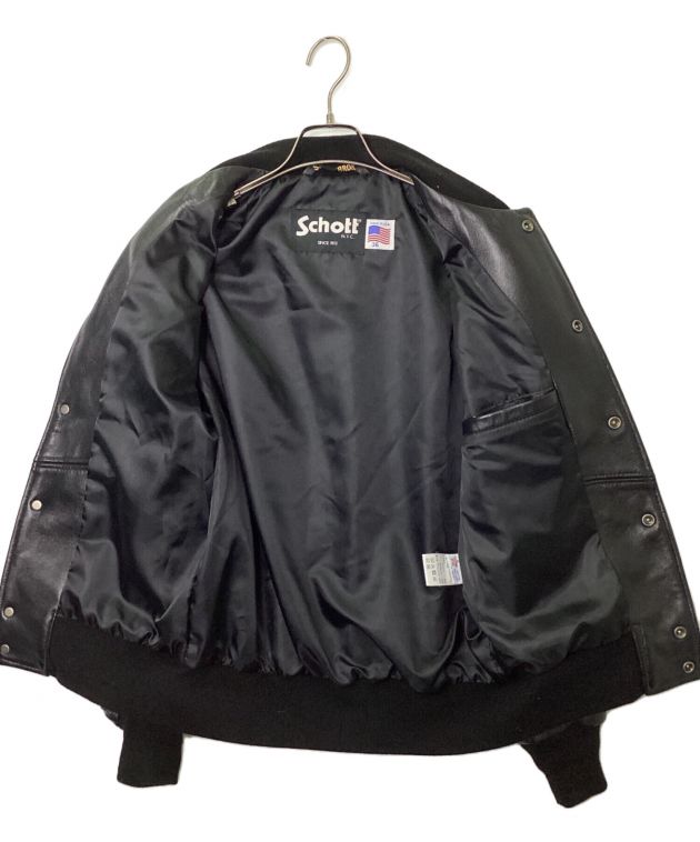 中古・古着通販】schott (ショット) レザーヴァーシティージャケット