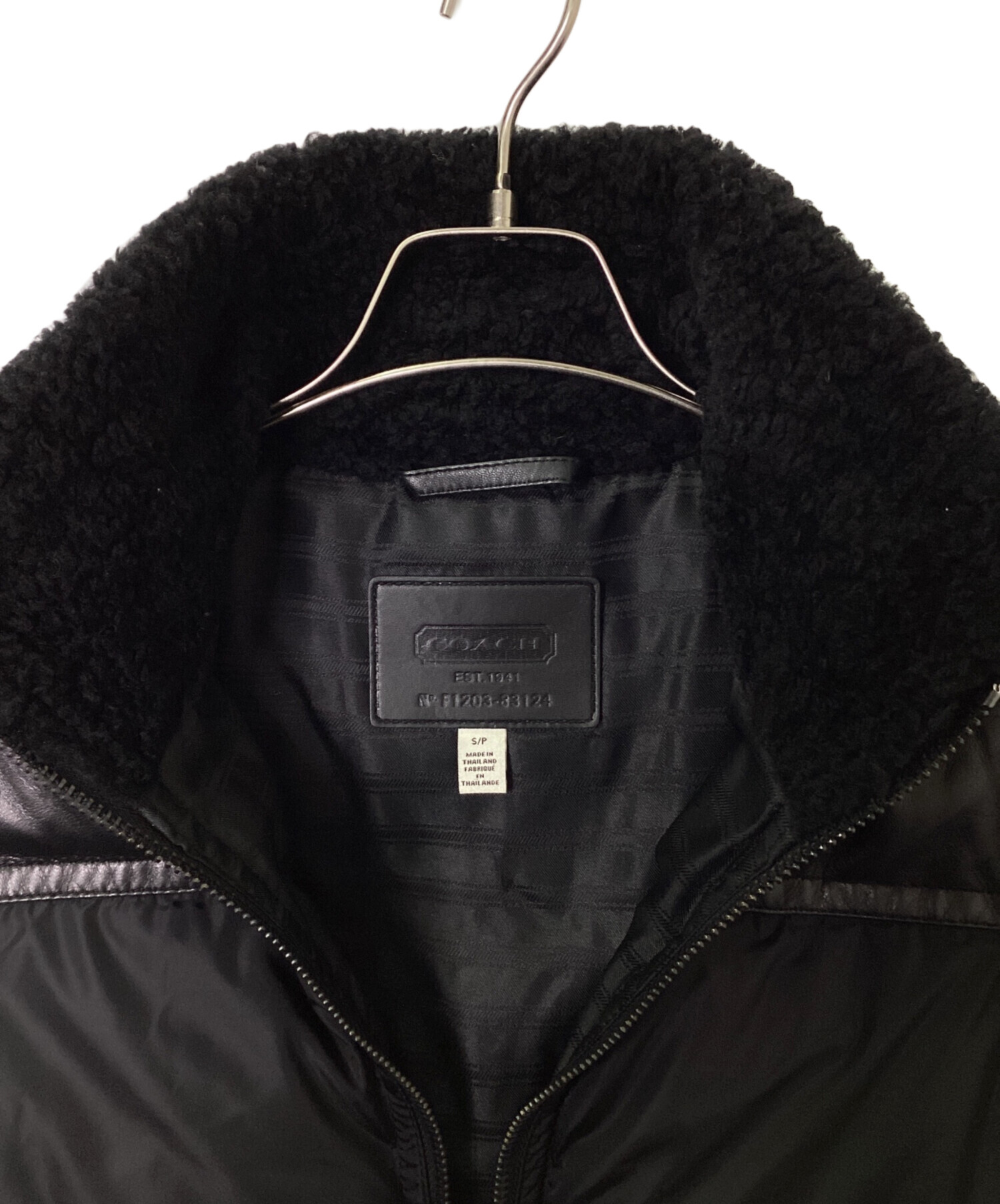 中古・古着通販】COACH (コーチ) ダウンジャケット ブラック サイズ:S