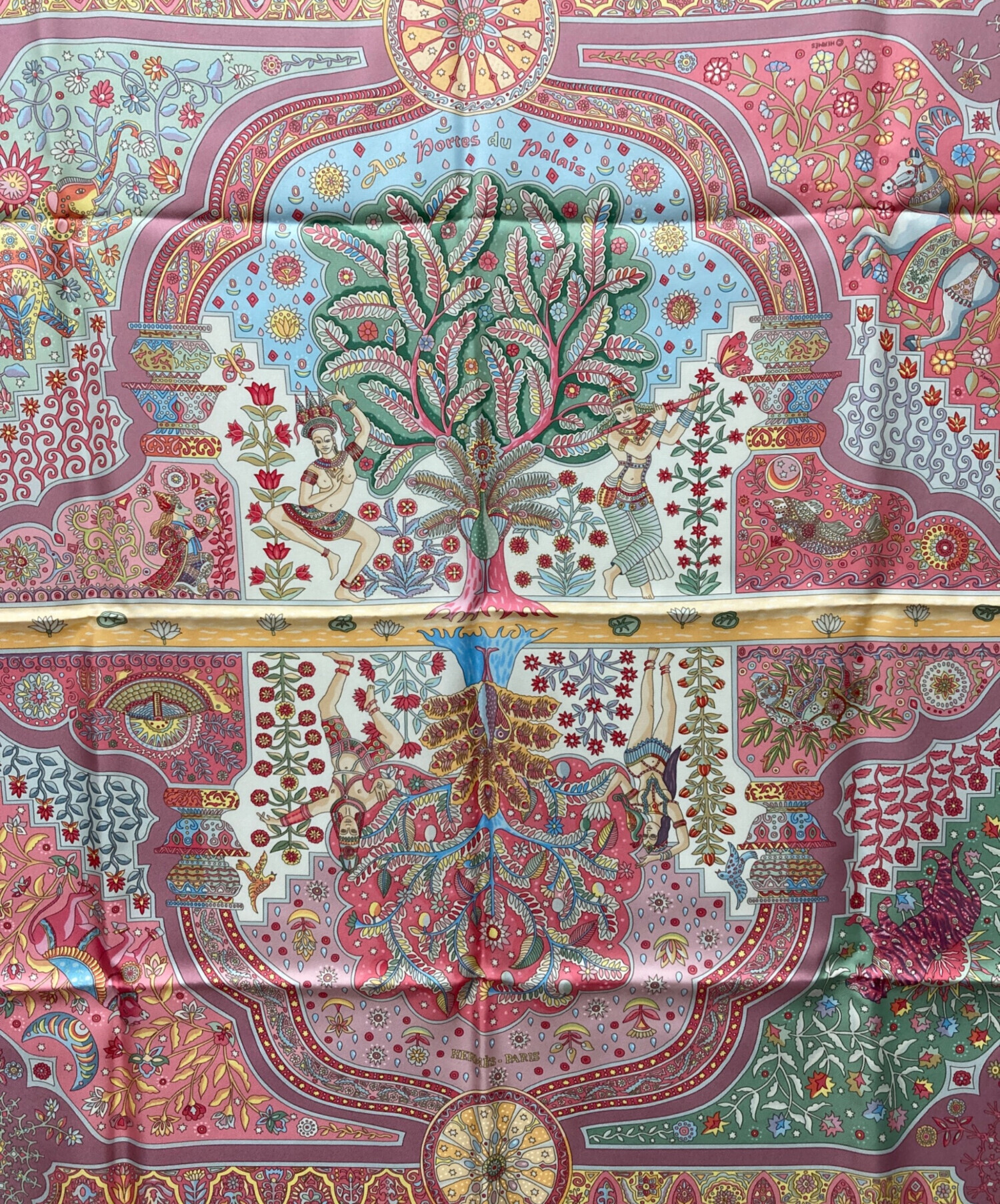 中古・古着通販】HERMES (エルメス) スカーフ ピンク サイズ