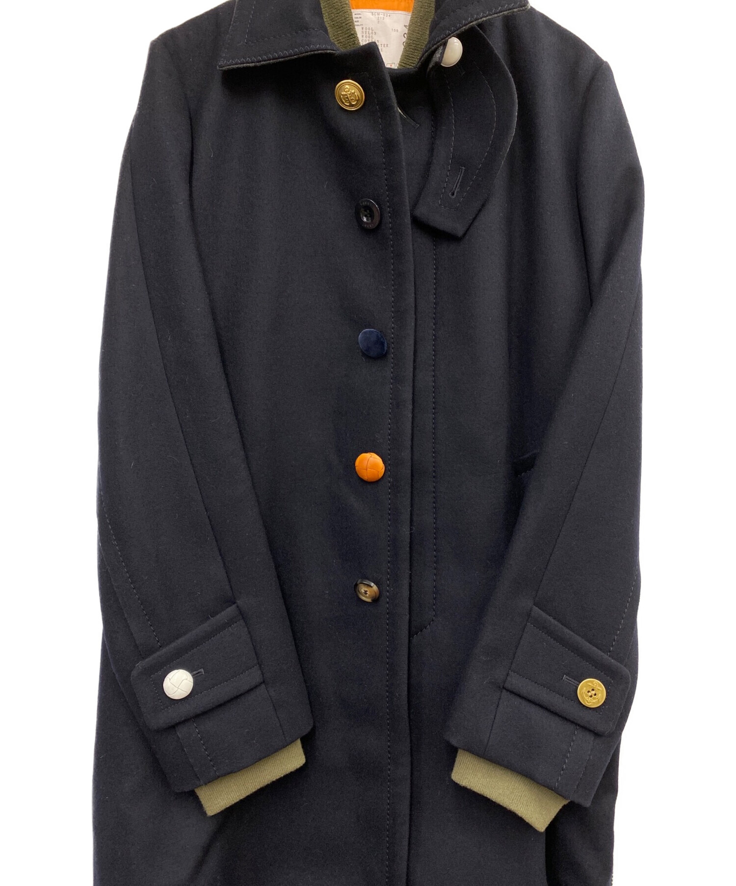 中古・古着通販】sacai (サカイ) MA-1ドッキングステンカラーコート