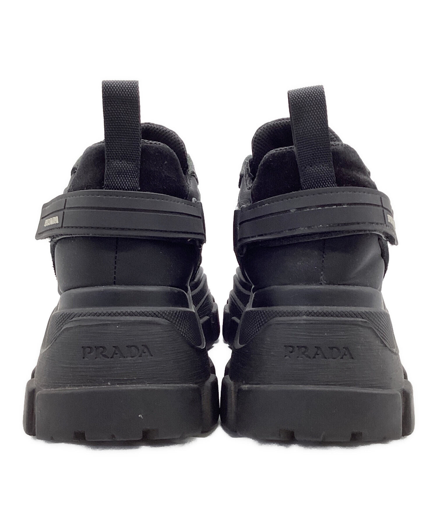 中古・古着通販】PRADA (プラダ) ペガサス スニーカー ブラック サイズ