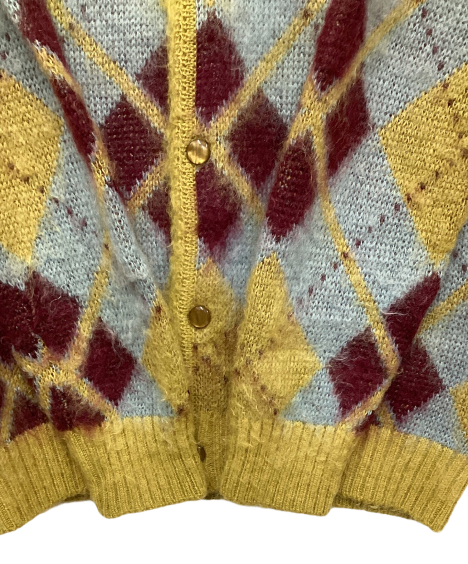 中古・古着通販】Needles (ニードルズ) MOHAIR CARDIGAN ARGYLE