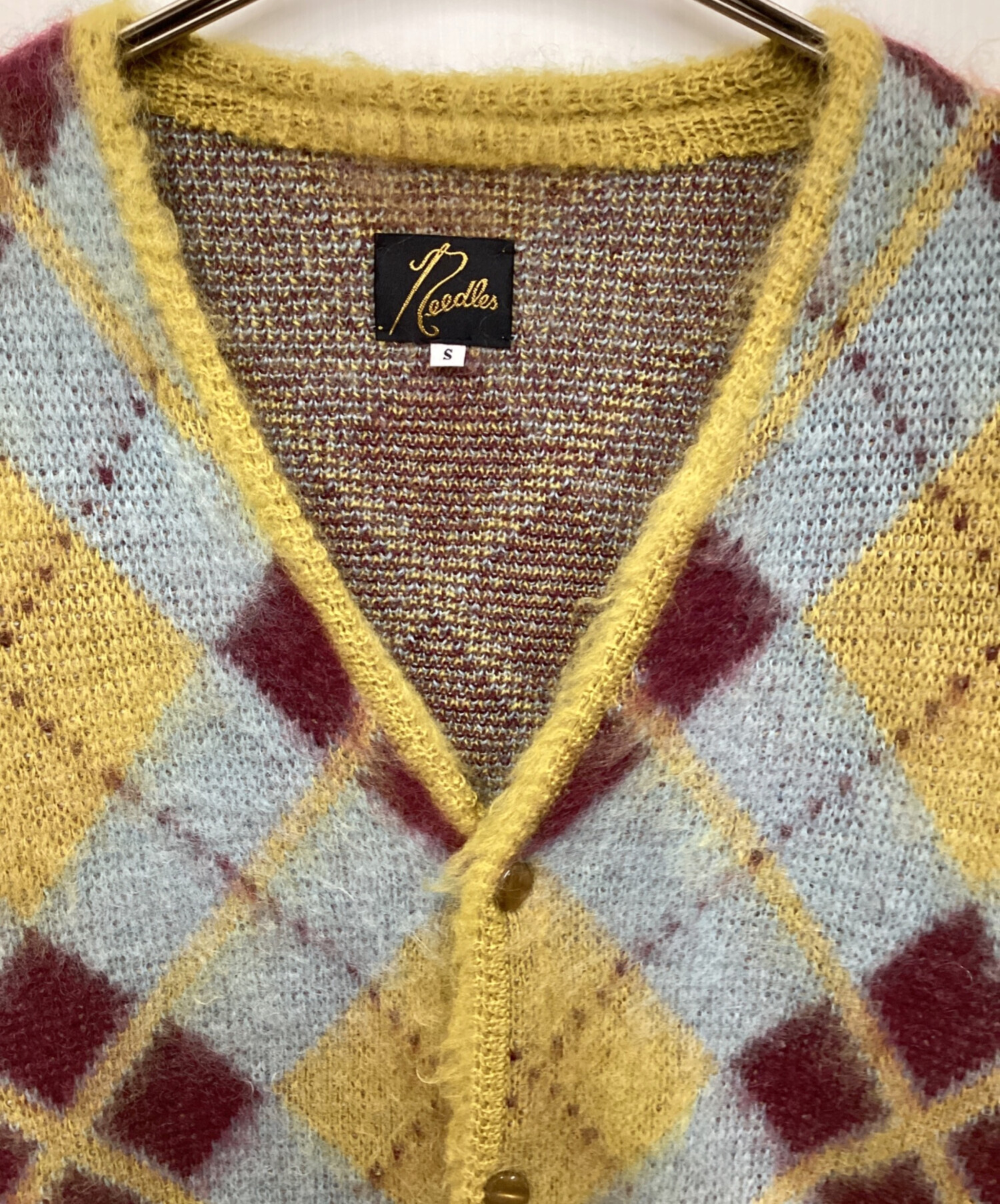 中古・古着通販】Needles (ニードルズ) MOHAIR CARDIGAN ARGYLE