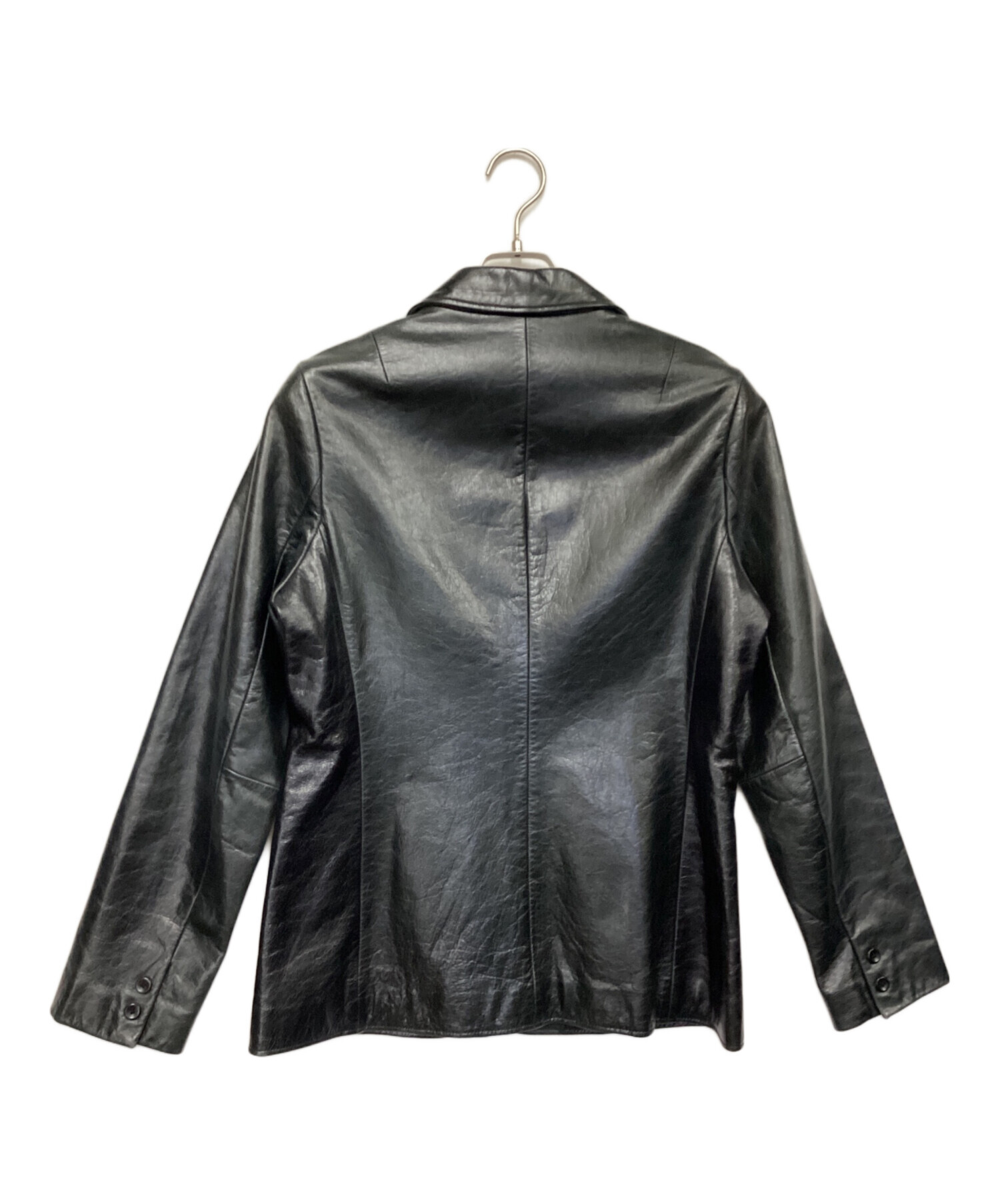 中古・古着通販】GAP (ギャップ) レザージャケット ブラック サイズ:M