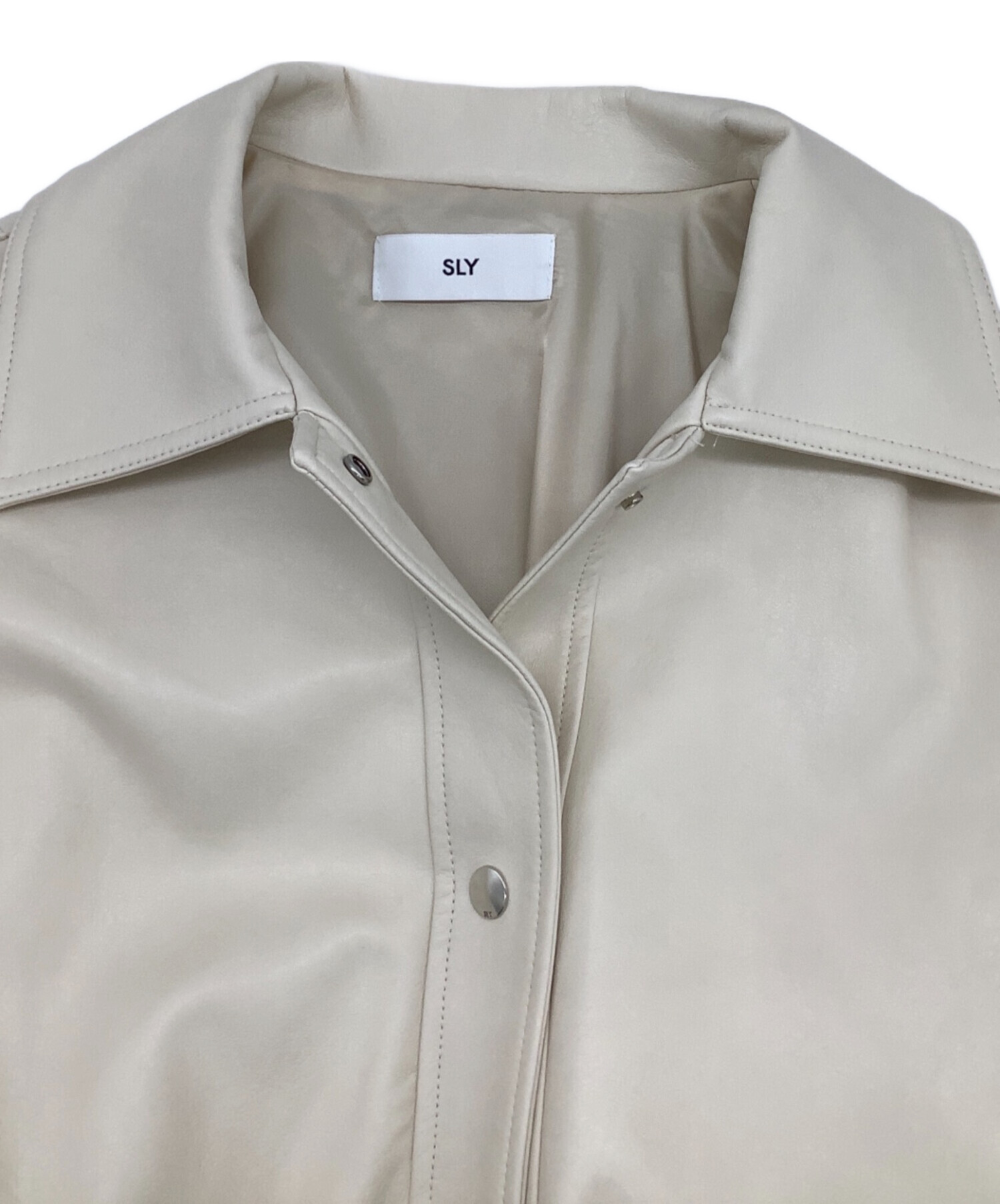 中古・古着通販】SLY (スライ) FAUX LEATHER OVERSIZE（フェイク