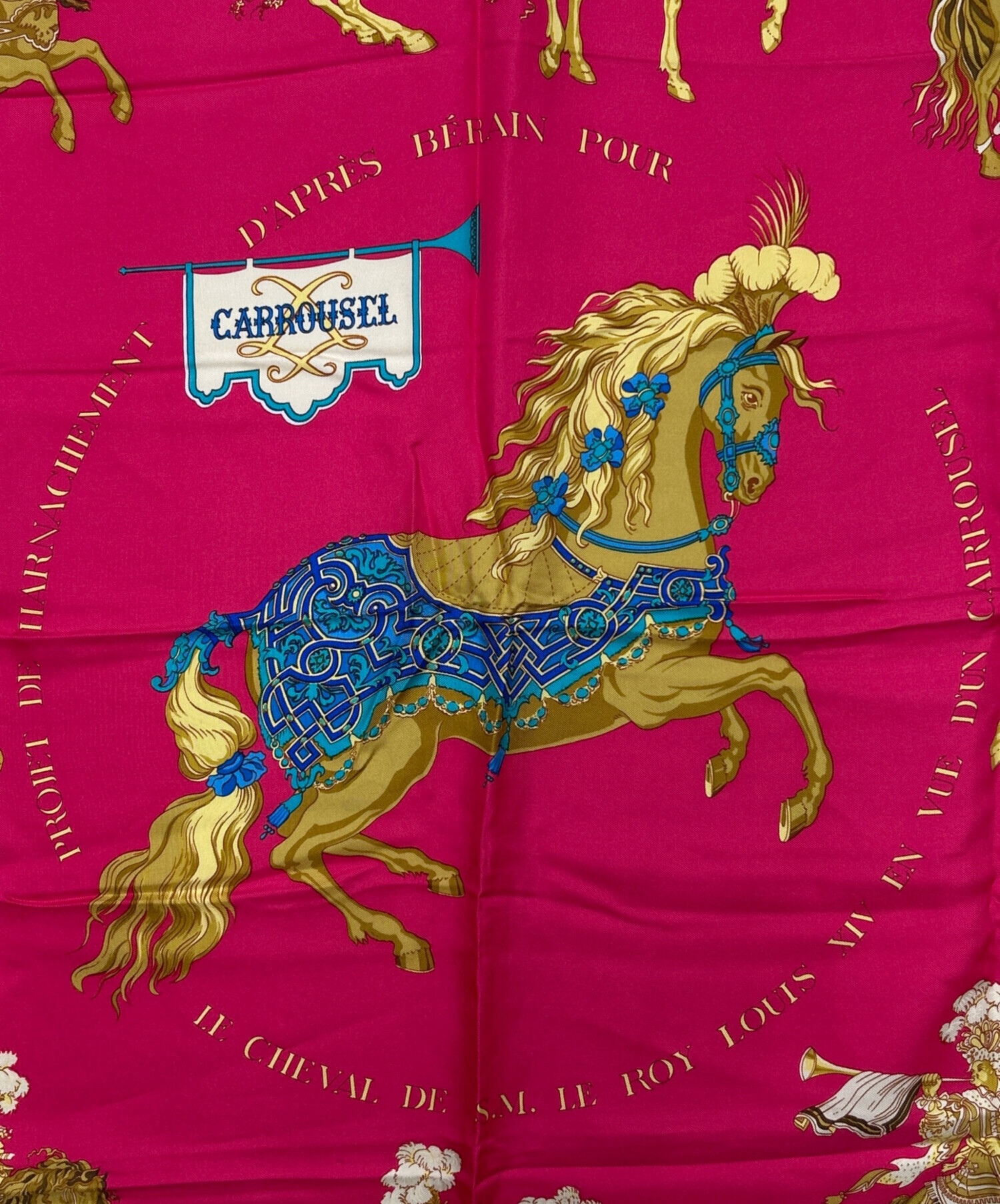 中古・古着通販】HERMES (エルメス) シルクスカーフ レッド×ブラック