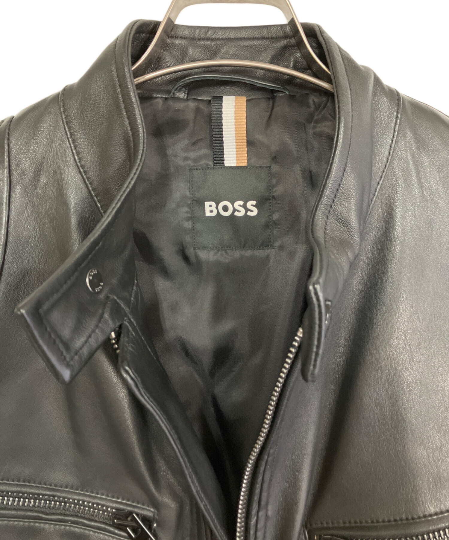 中古・古着通販】HUGO BOSS (ヒューゴ ボス) ラムレザージャケット