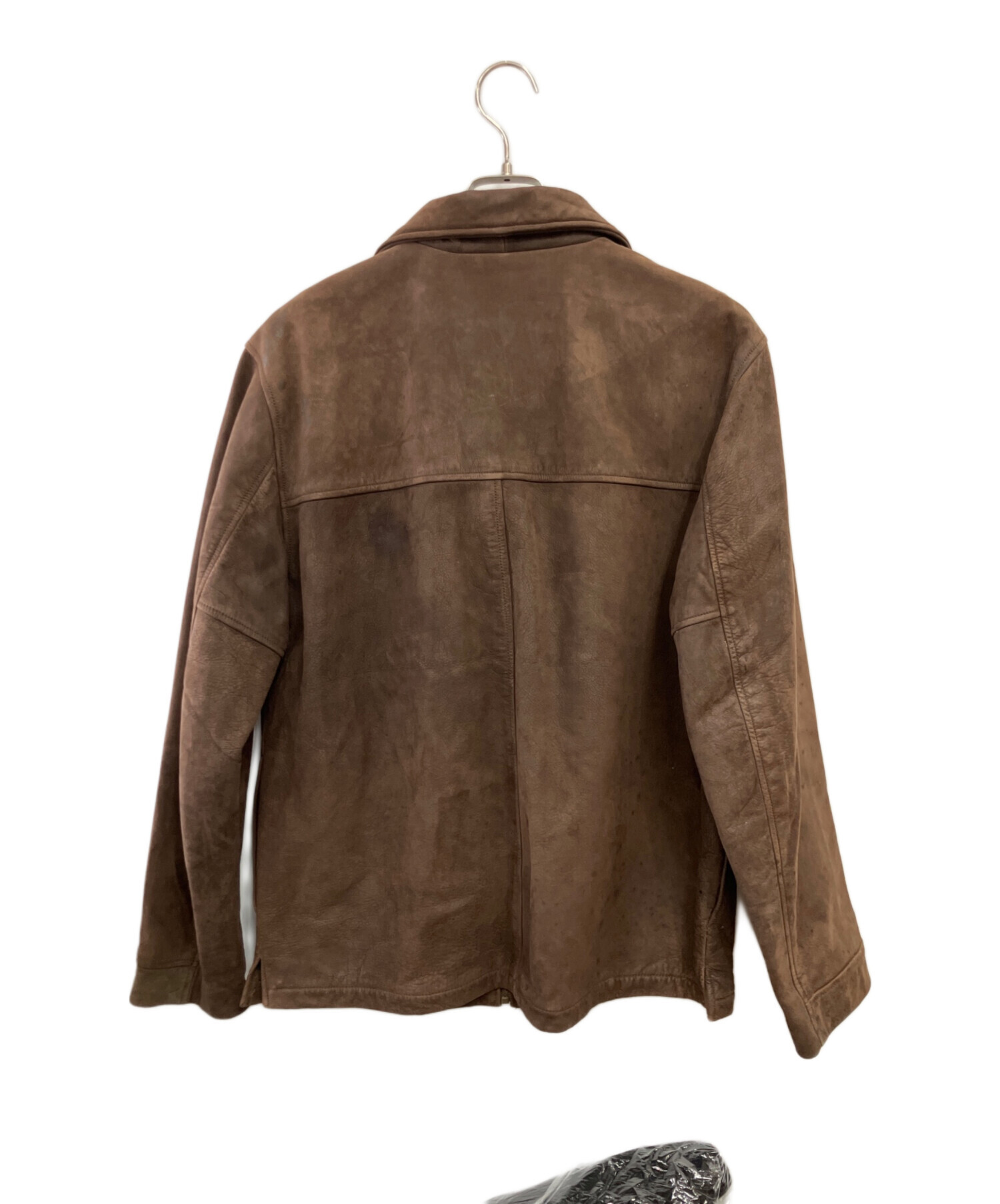 中古・古着通販】GAP (ギャップ) レザージャケット ブラウン サイズ:M