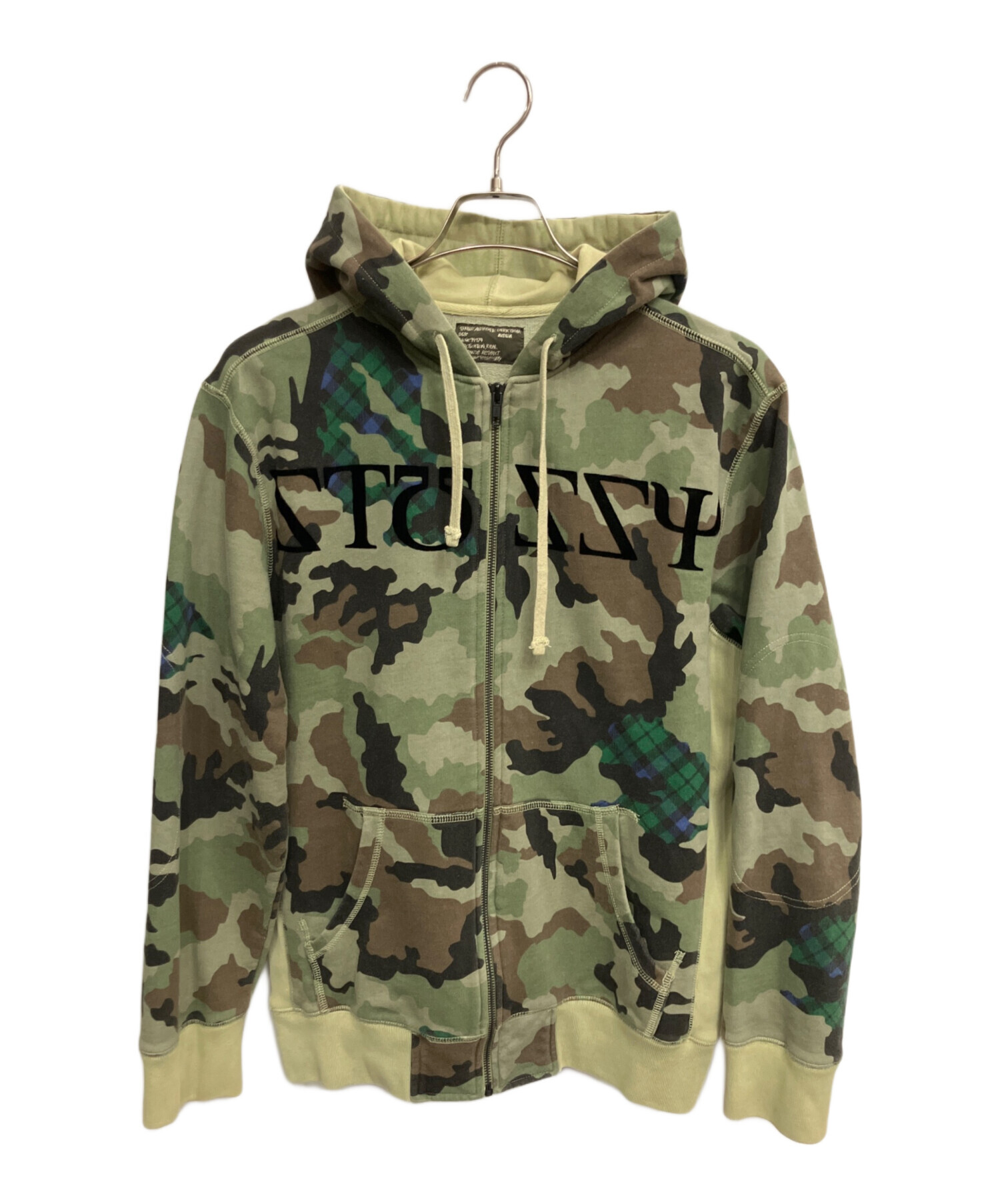 中古・古着通販】stussy (ステューシー) ジップパーカー オリーブ