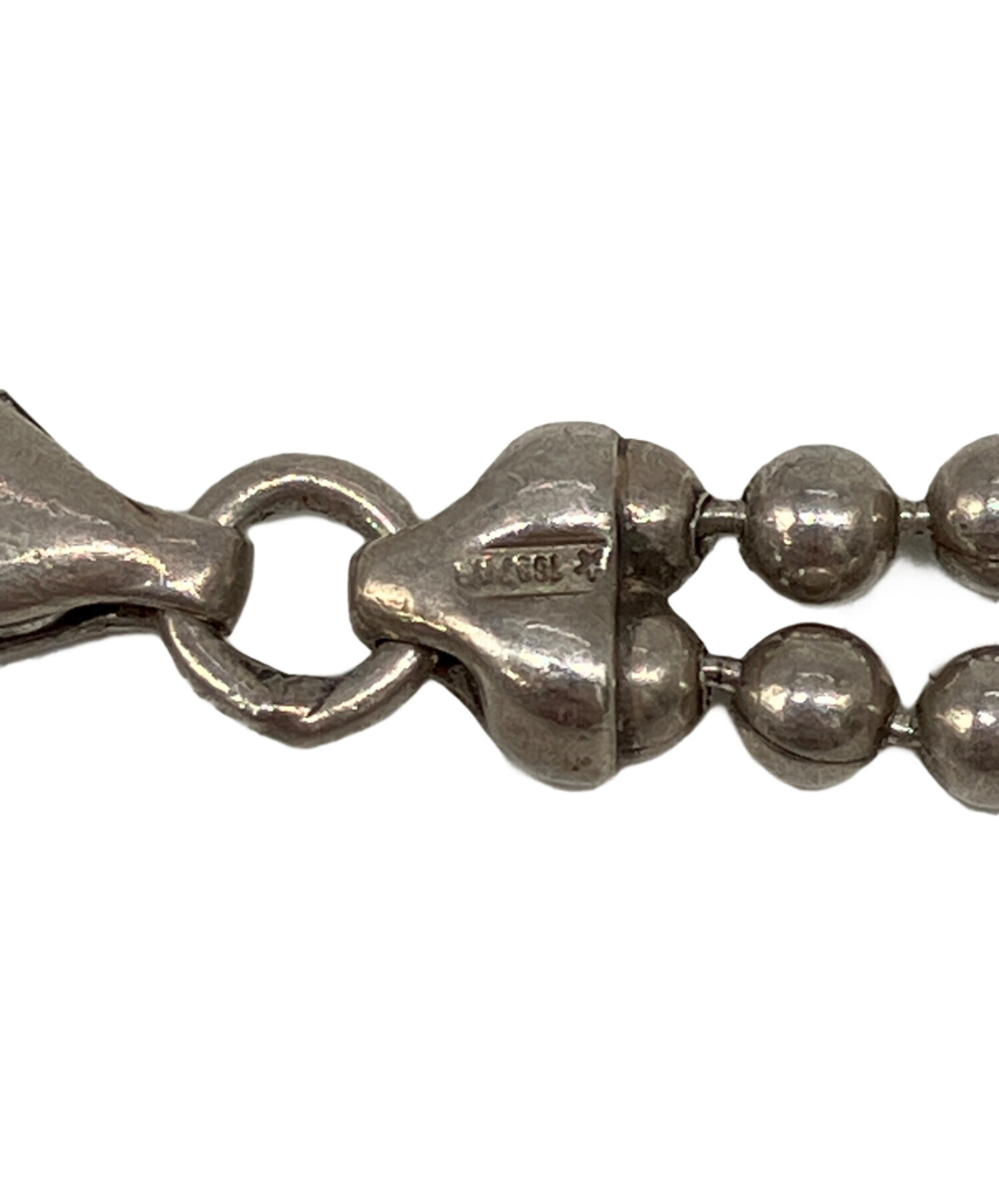 中古・古着通販】GUCCI (グッチ) ダブルボールチェーンプレート