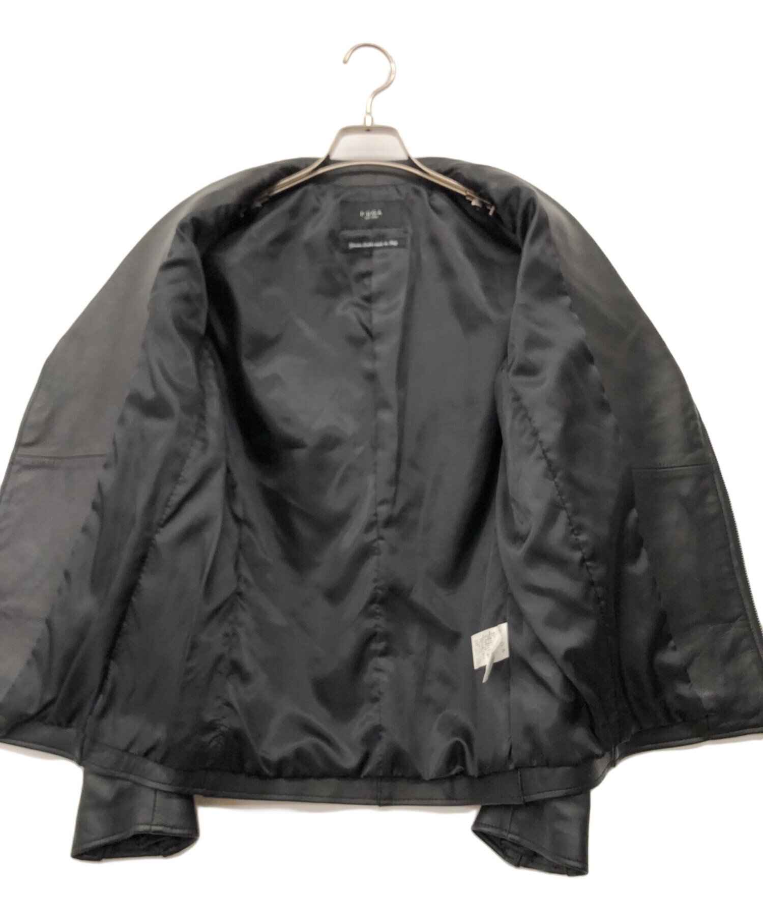 中古・古着通販】FUGA (フーガ) ダブルライダースジャケット ブラック