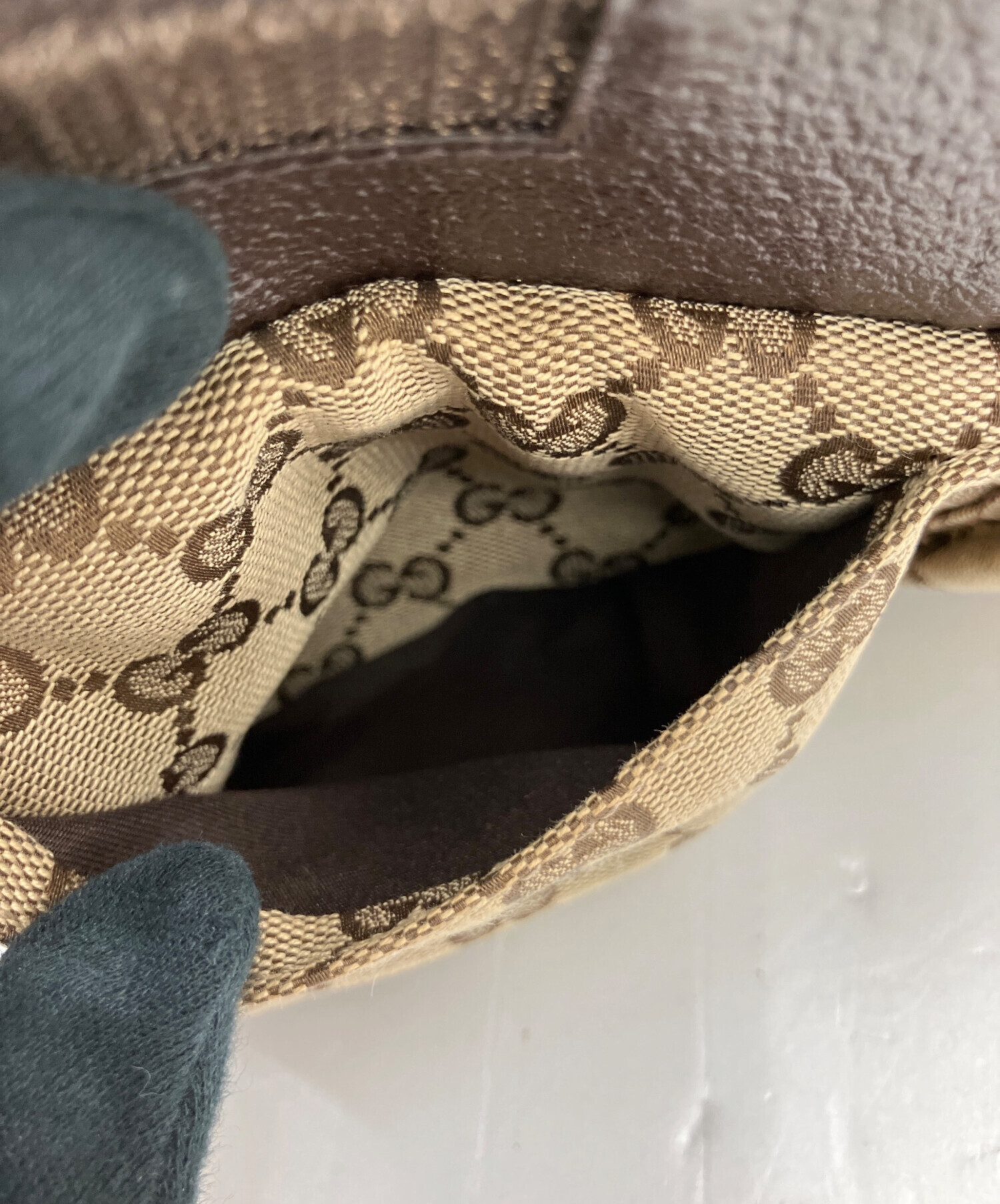 中古・古着通販】GUCCI (グッチ) シェリーライン GGウエストポーチ