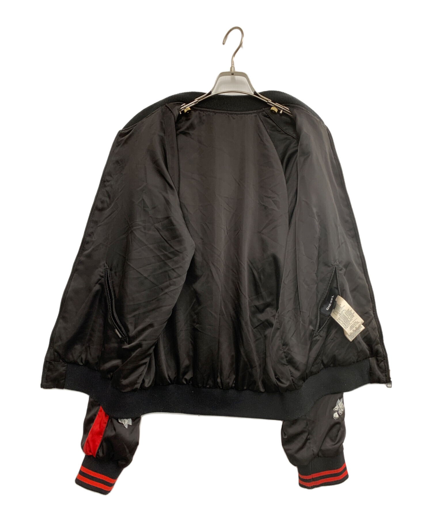 中古・古着通販】DIESEL (ディーゼル) スカジャン ブラック サイズ:XL