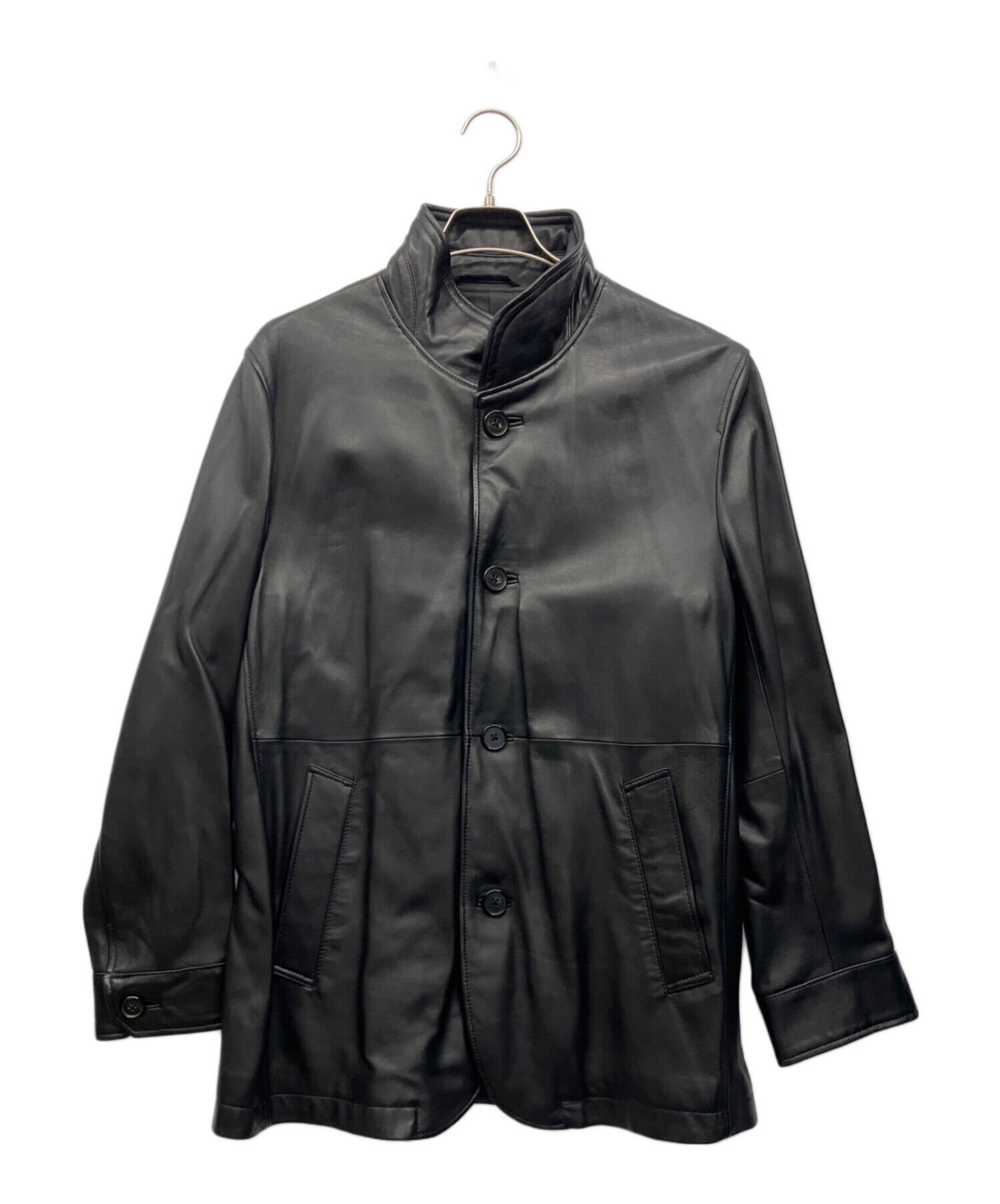 D'URBAN ダーバン レザーコート ブラック 古着コーデ D'URBAN ダーバン