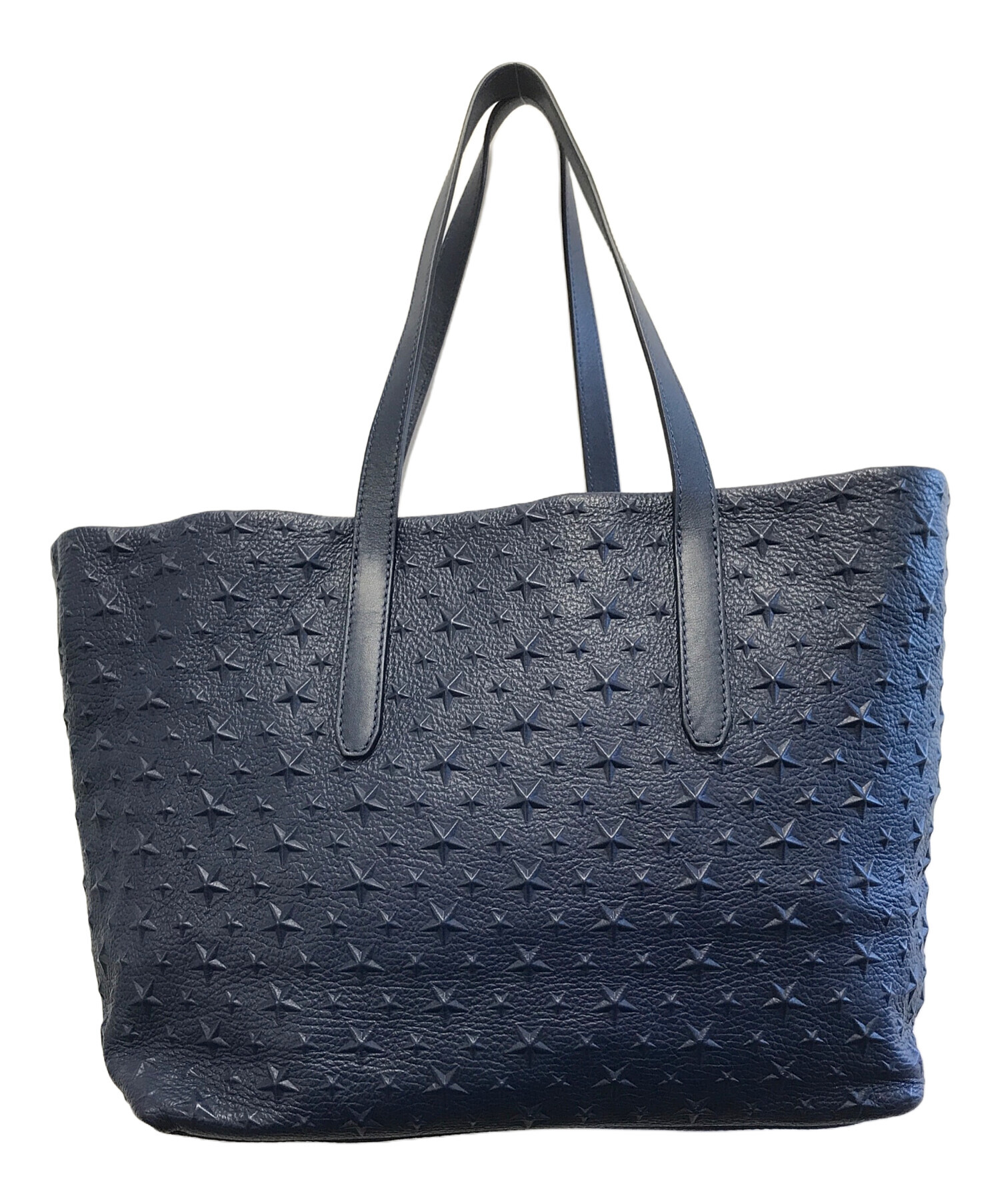 中古・古着通販】JIMMY CHOO (ジミーチュウ) ハンドバッグ ネイビー