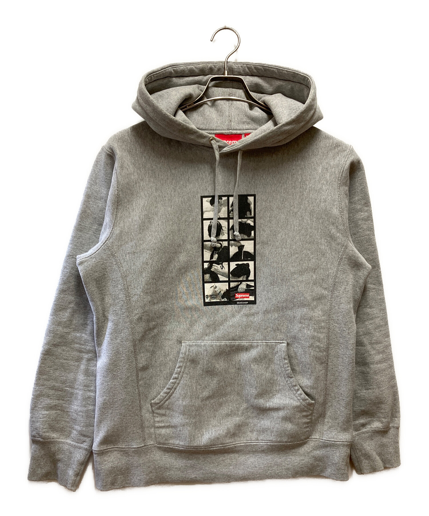 中古・古着通販】Supreme (シュプリーム) プルオーバーパーカー グレー