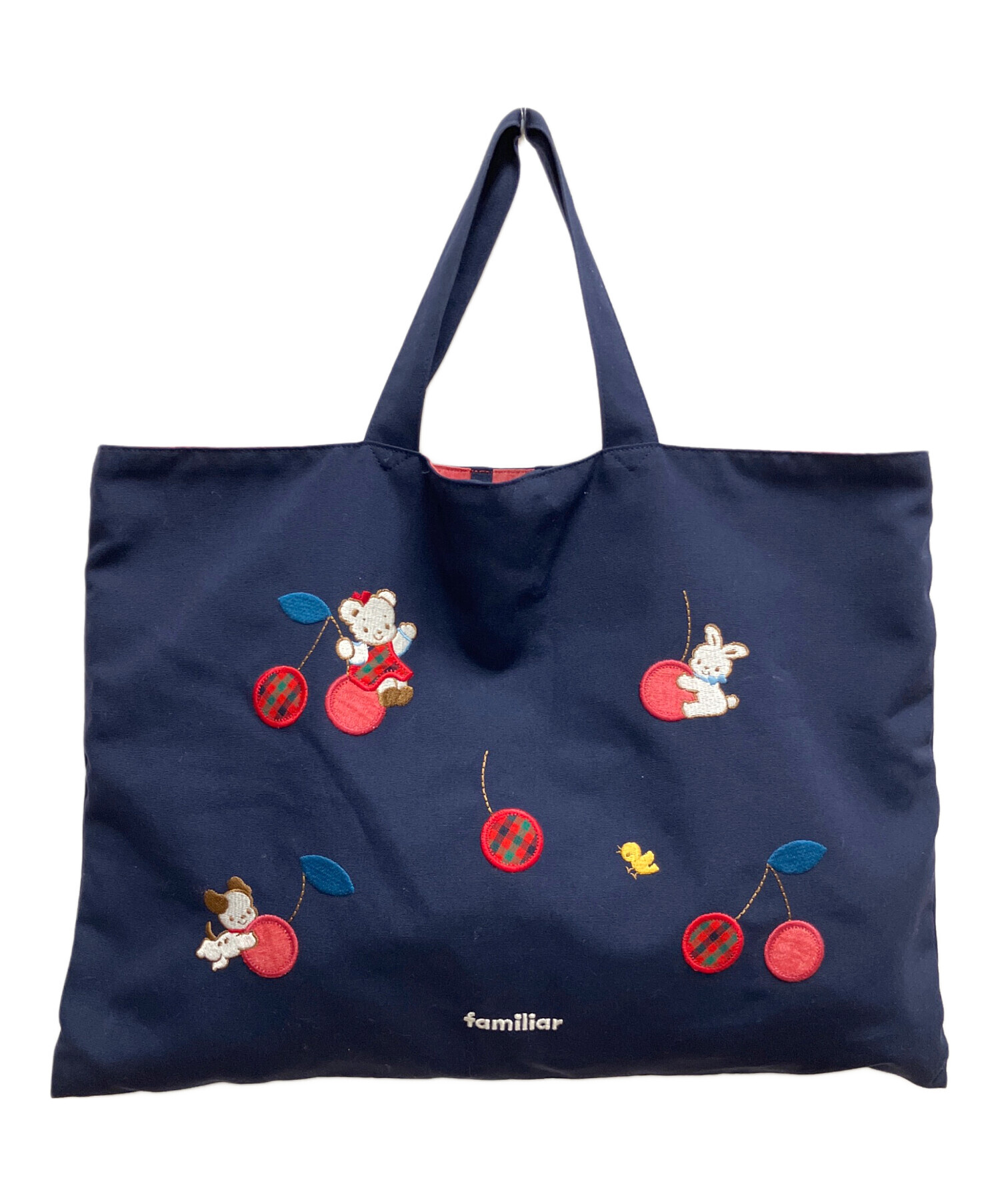 中古・古着通販】familiar (ファミリア) レッスンバッグ ネイビー