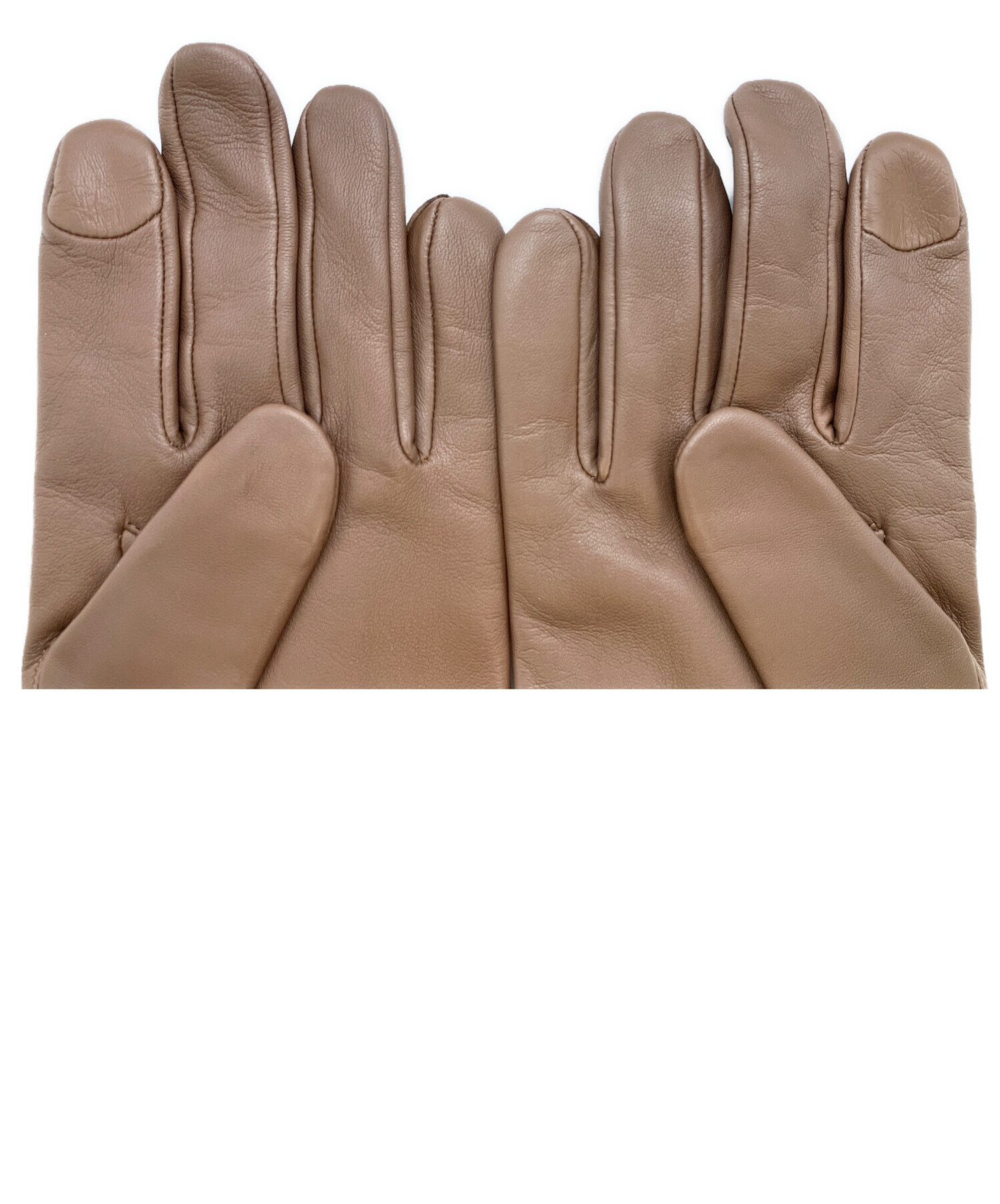 中古・古着通販】COACH (コーチ) レザーグローブ ブラウン サイズ:SIZE