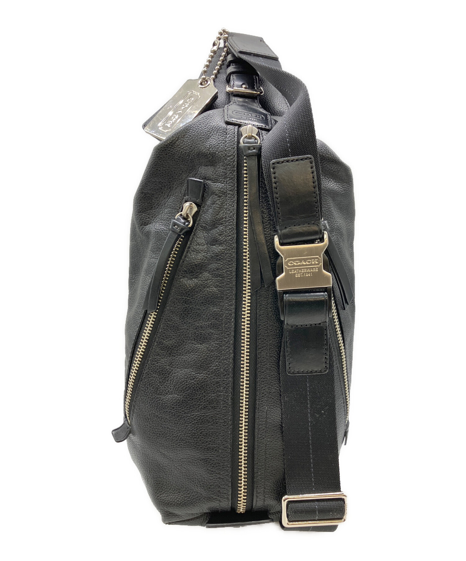 中古・古着通販】COACH (コーチ) トンプソン ボディバッグ ブラック