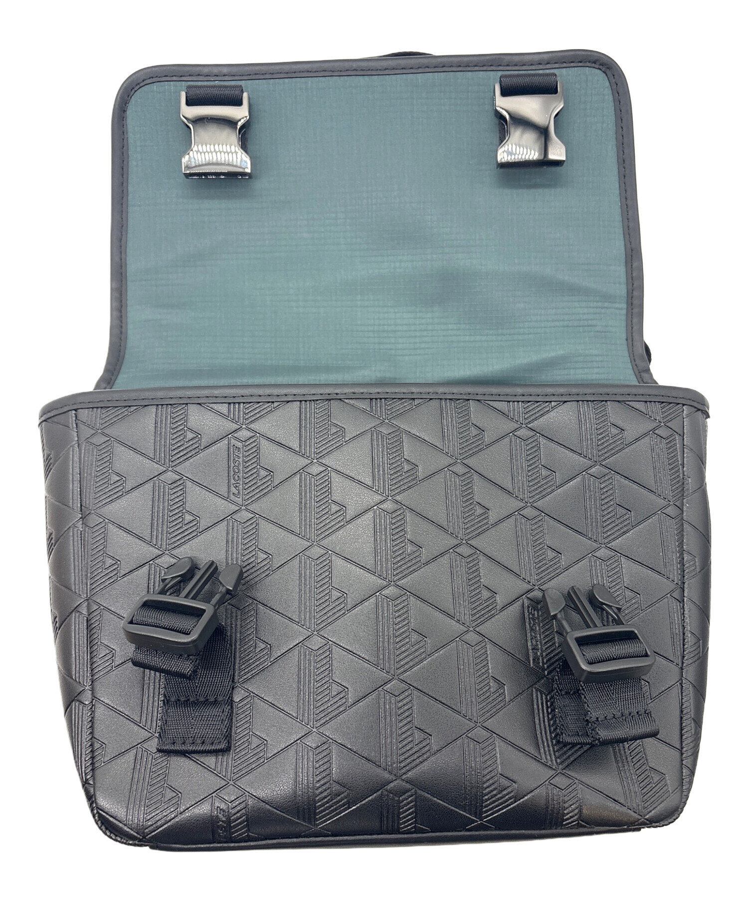 中古・古着通販】LACOSTE (ラコステ) メッセンジャーバッグ ブラック