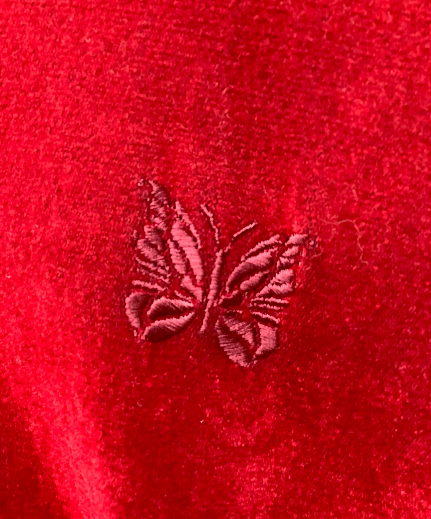 中古・古着通販】Needles (ニードルズ) Vネックカーディガン レッド